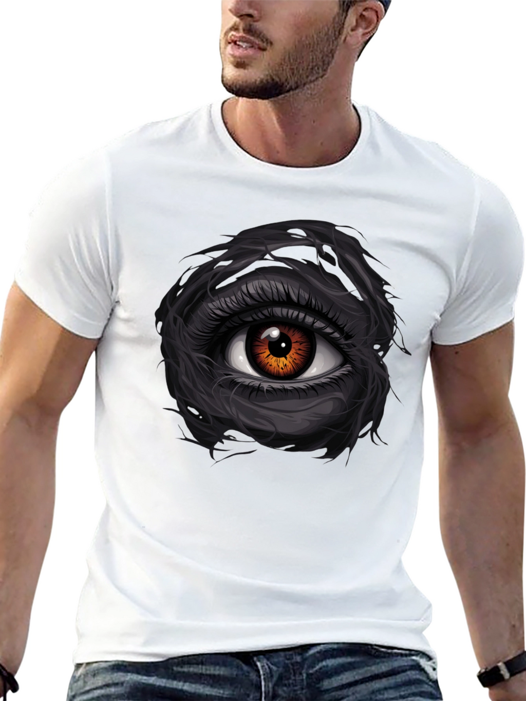 Eye Graphic Tee - Mens Black T-Shirt