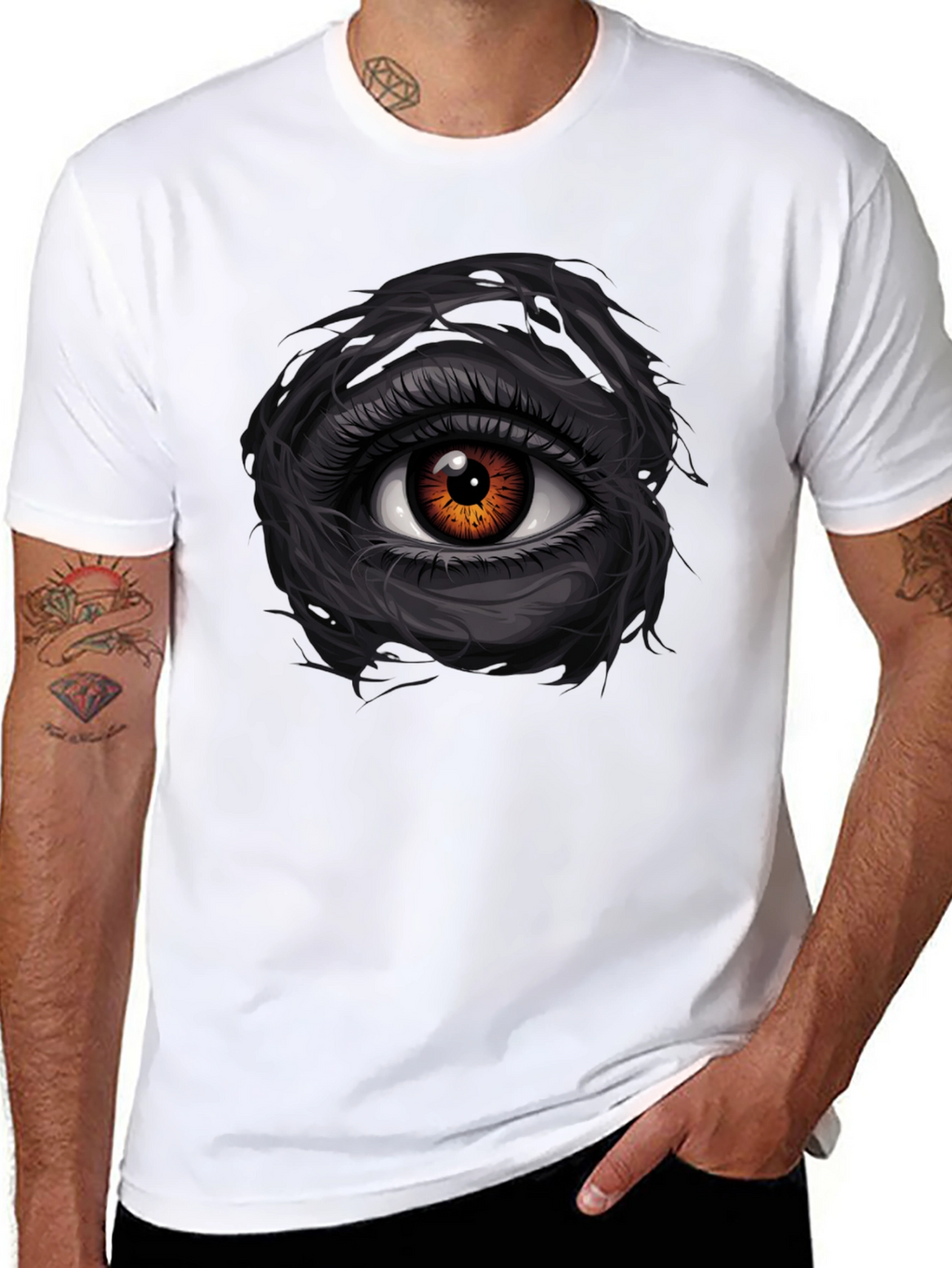 Eye Graphic Tee - Mens Black T-Shirt