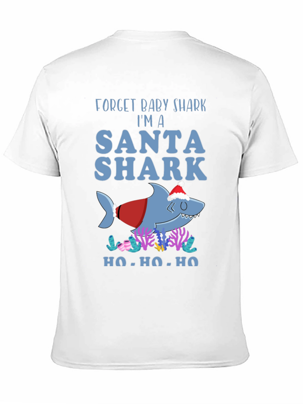Santa Shark Graphic T-Shirt - Holiday Fun!
