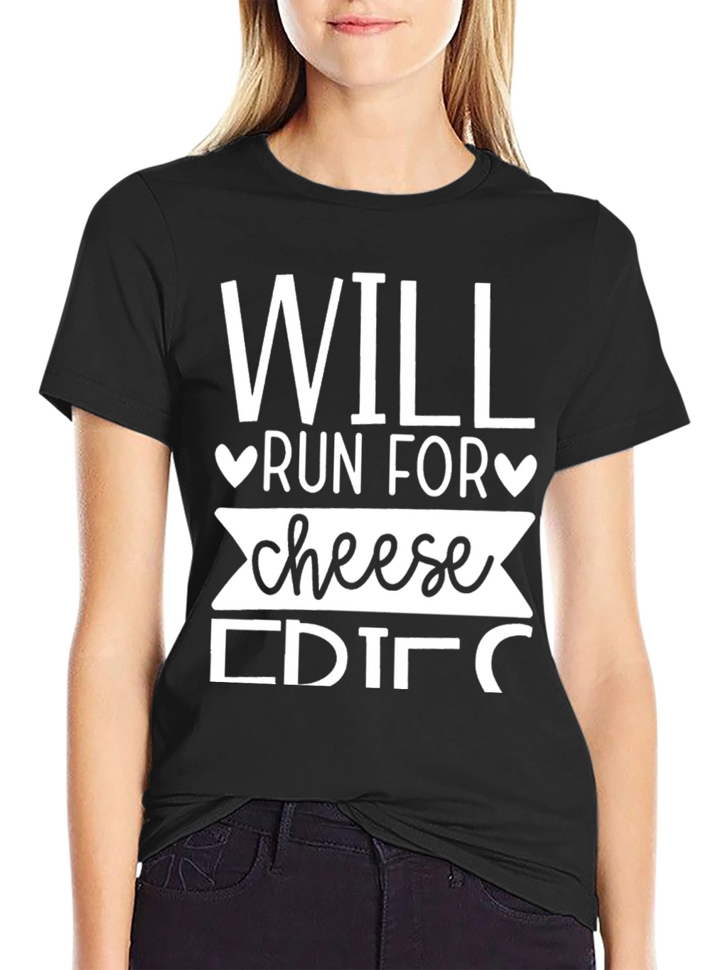 Will Run For Cheese Funny T-Shirt