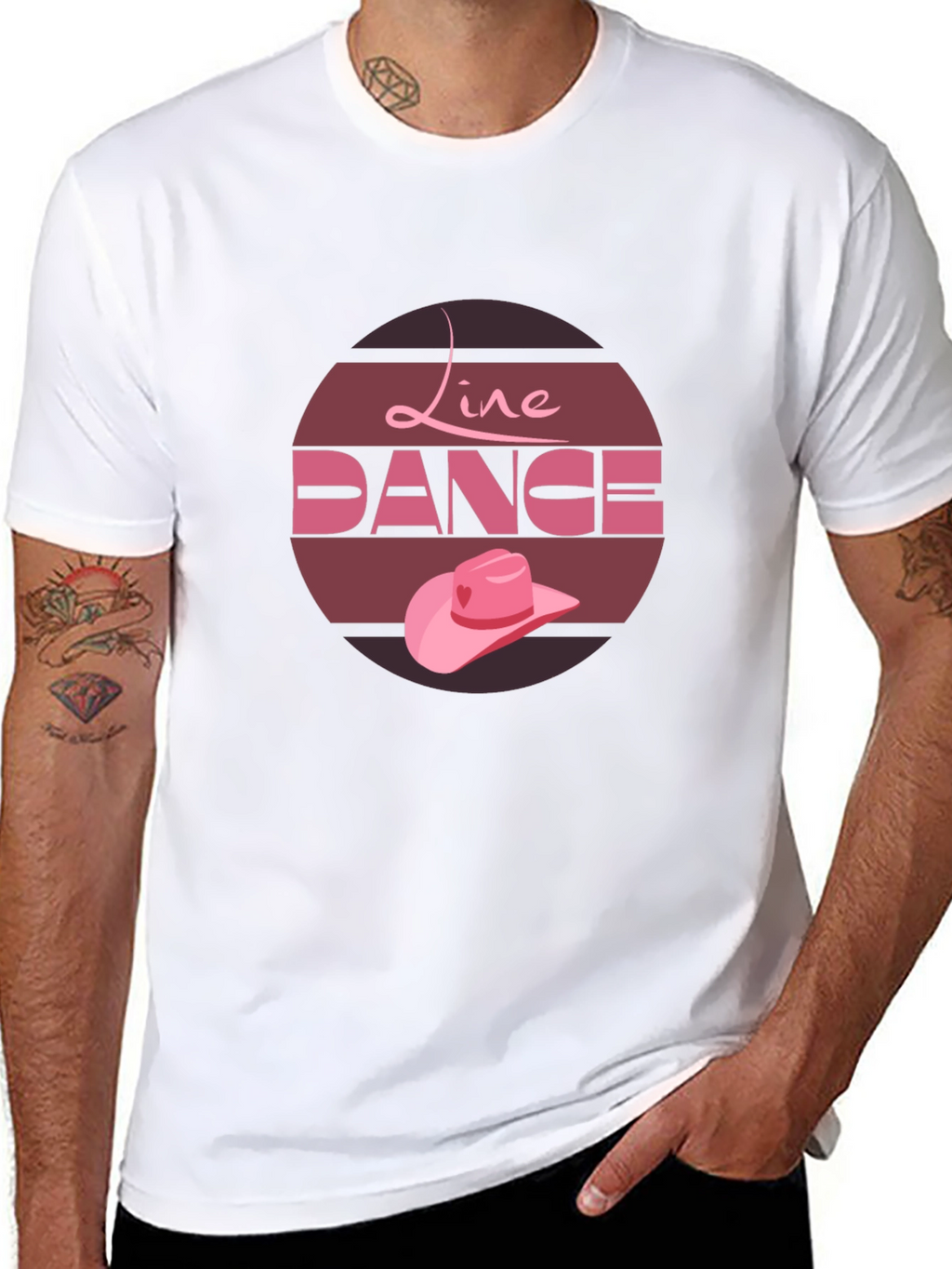 Line Dance Graphic Tee - Country Western Style