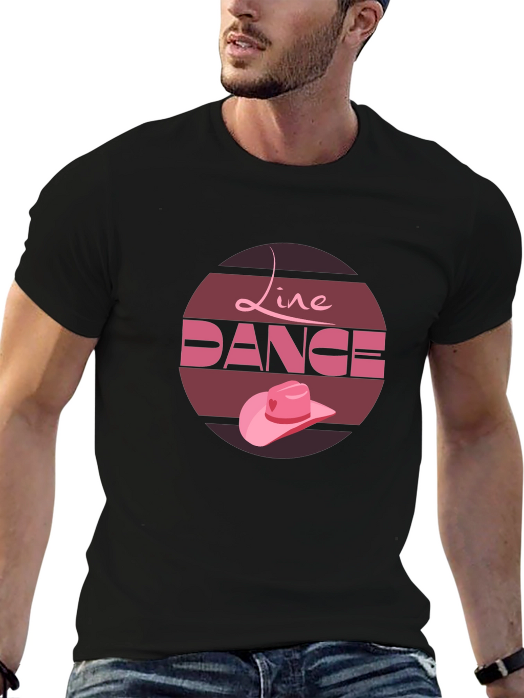 Line Dance Graphic Tee - Country Western Style