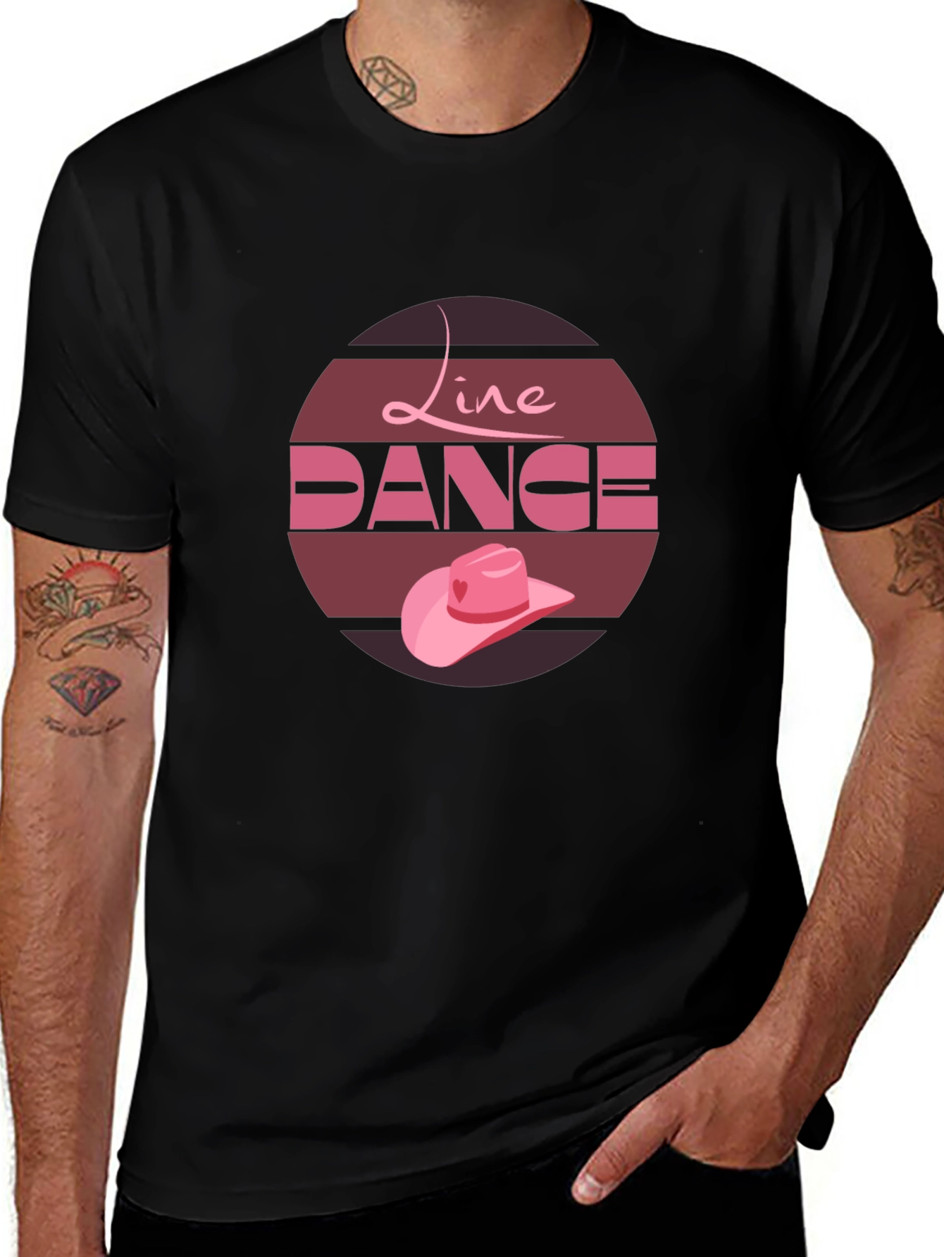 Line Dance Graphic Tee - Country Western Style