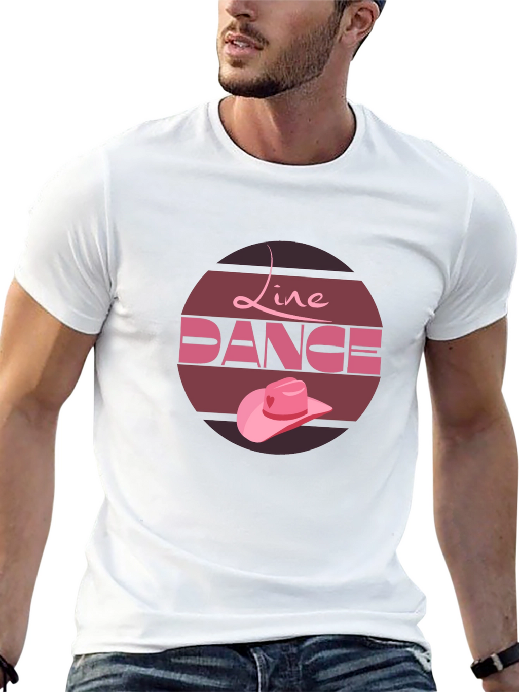 Line Dance Graphic Tee - Country Western Style