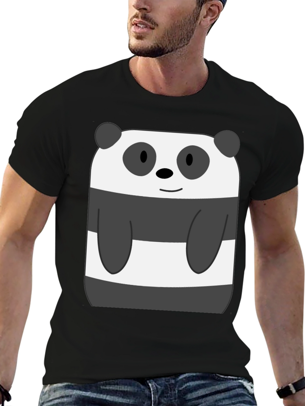 Panda Bear Graphic T-Shirt - Fun Cartoon Tee