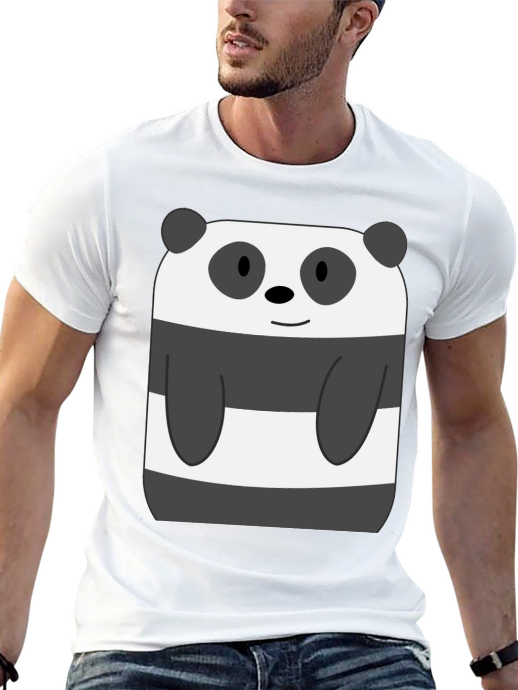 Panda Bear Graphic T-Shirt - Fun Cartoon Tee