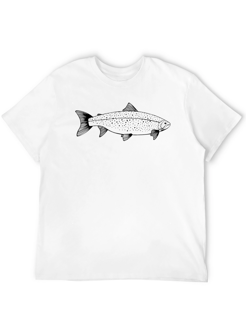 Fish Graphic Black T-Shirt | Casual Tee