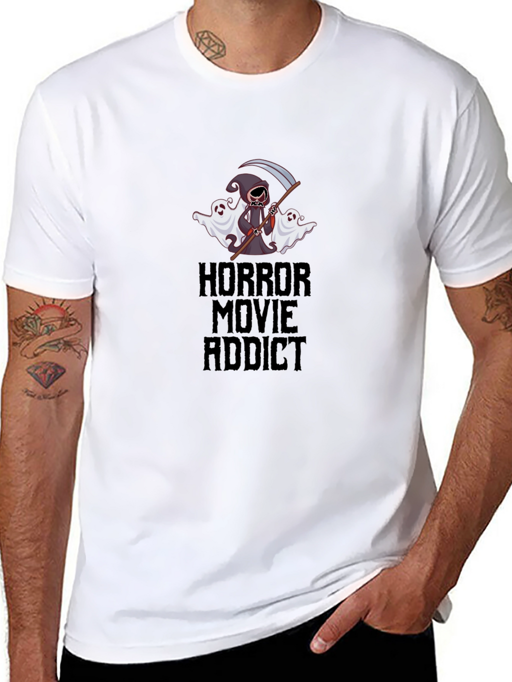 Horror Movie Addict Graphic Tee