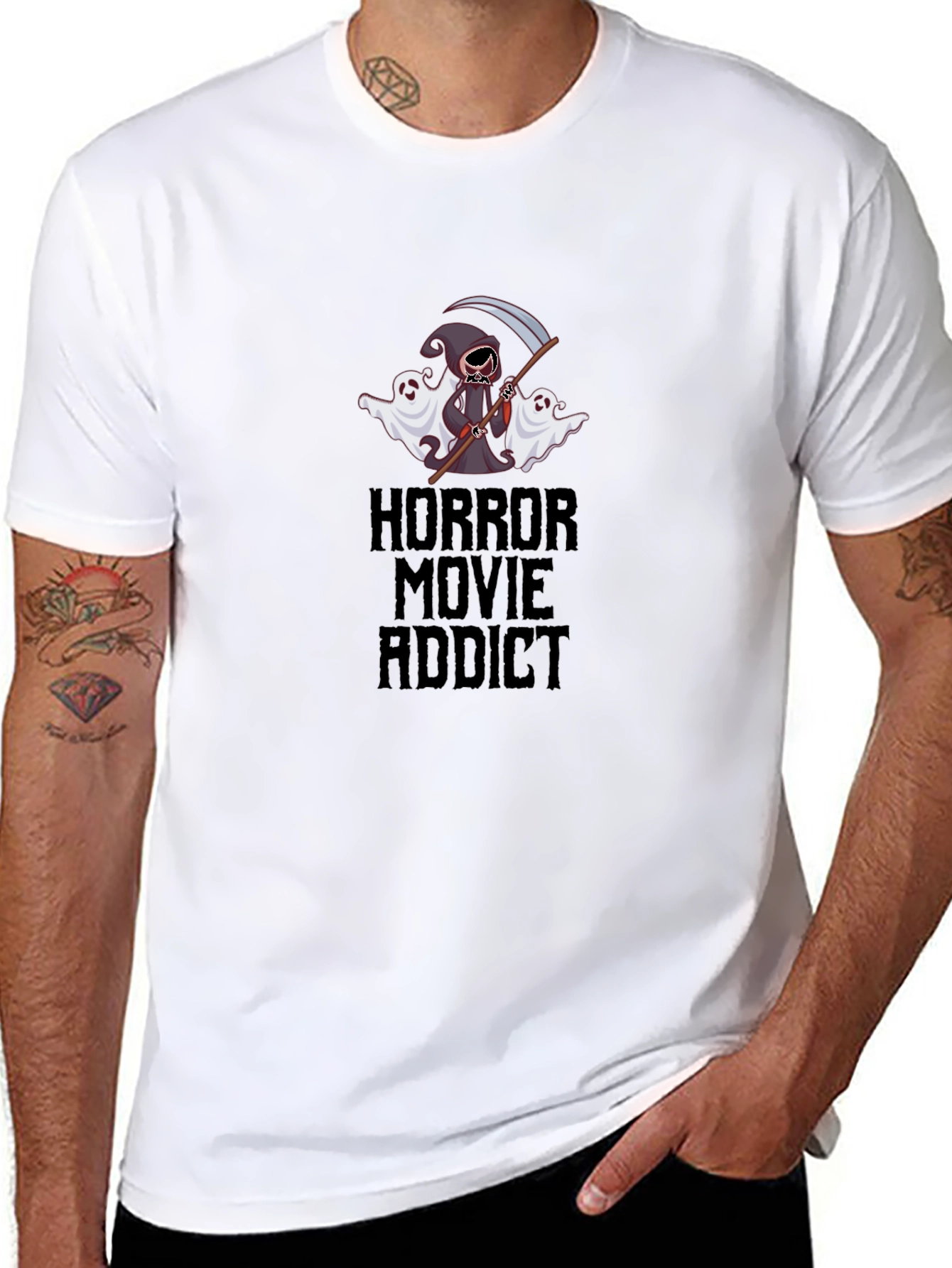 Horror Movie Addict Graphic Tee