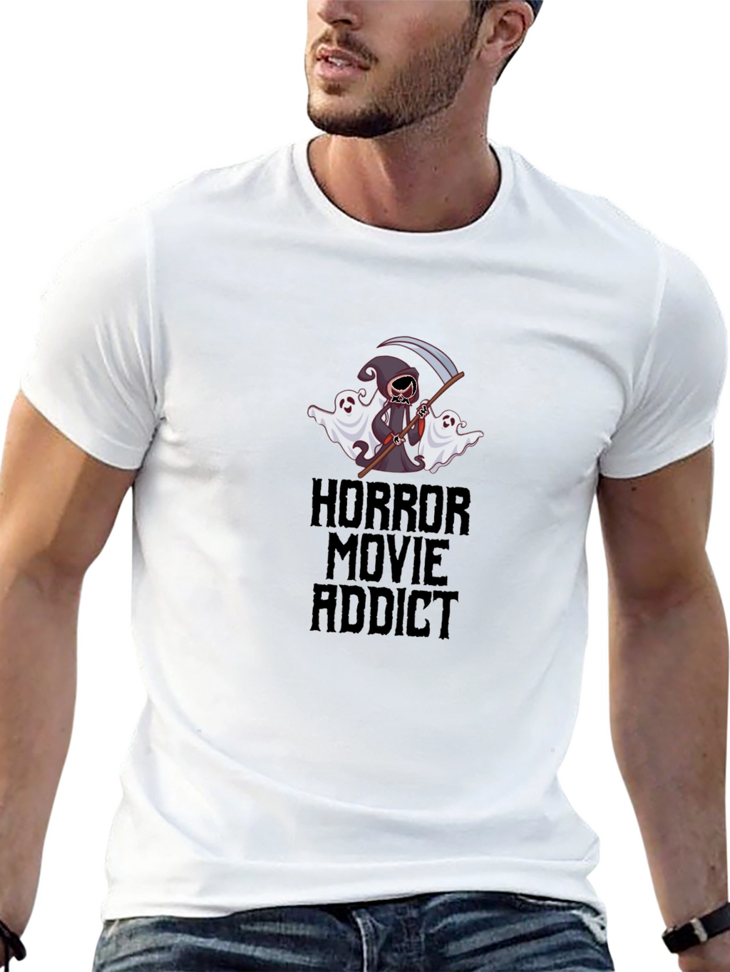 Horror Movie Addict Graphic Tee