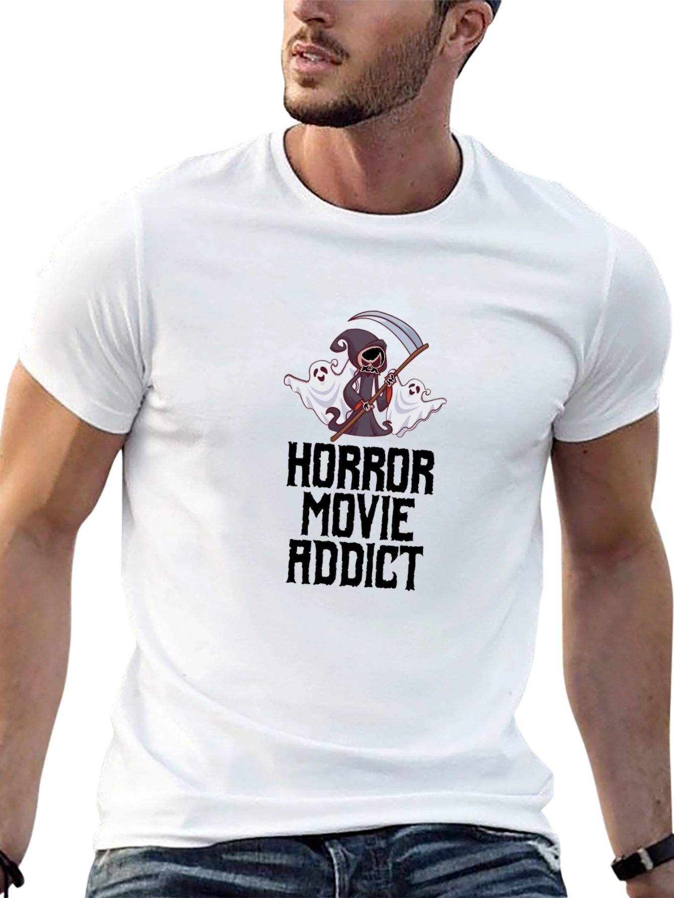 Horror Movie Addict Graphic Tee