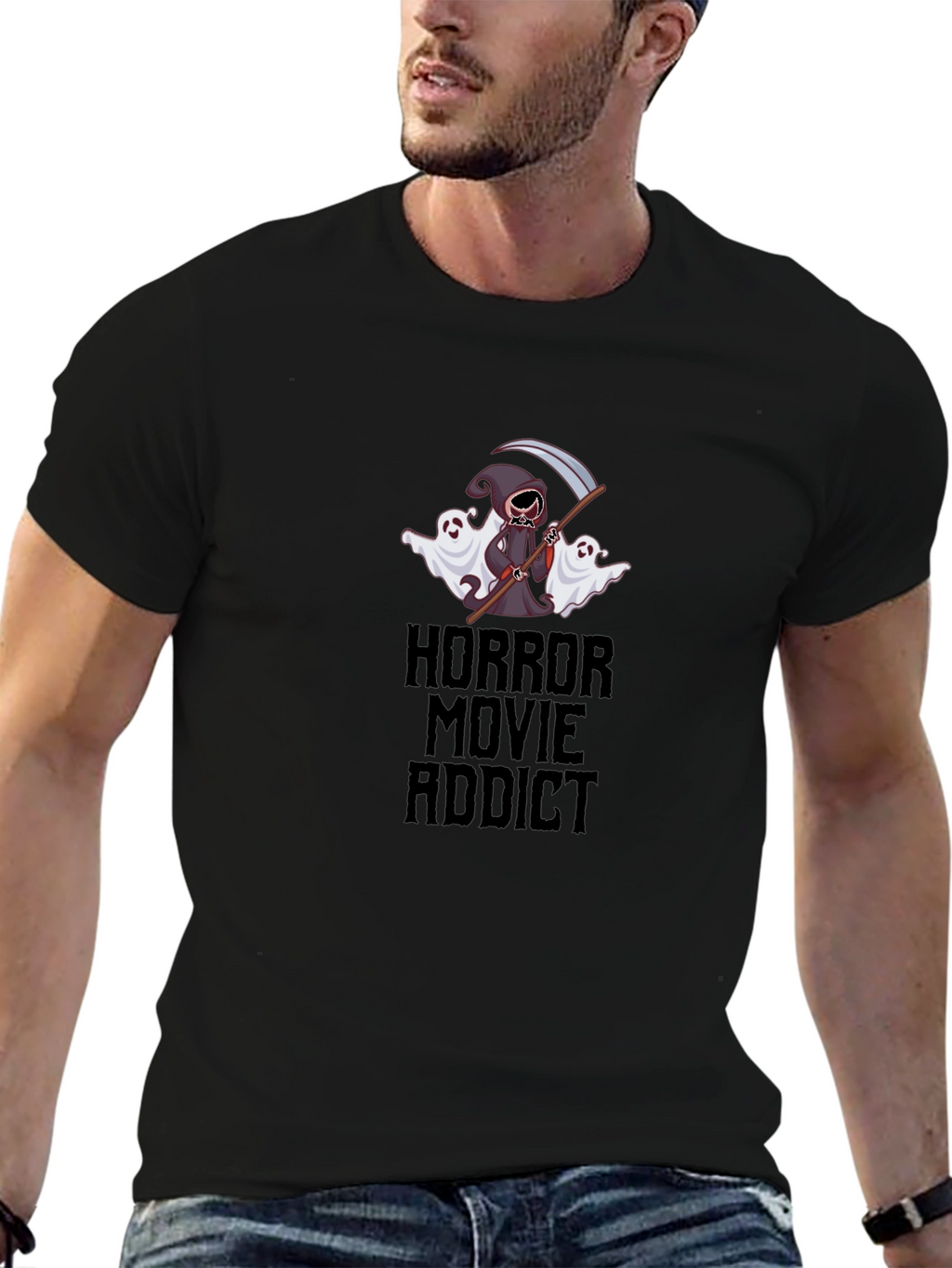 Horror Movie Addict Graphic Tee