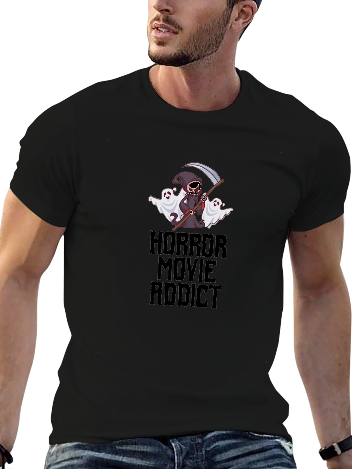 Horror Movie Addict Graphic Tee