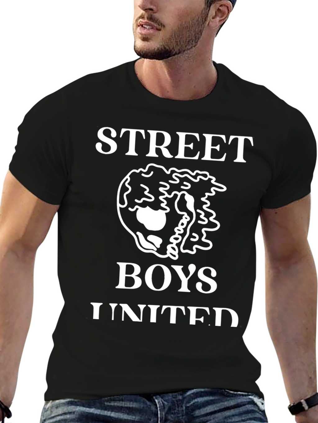 Street Boys United Black Graphic T-Shirt