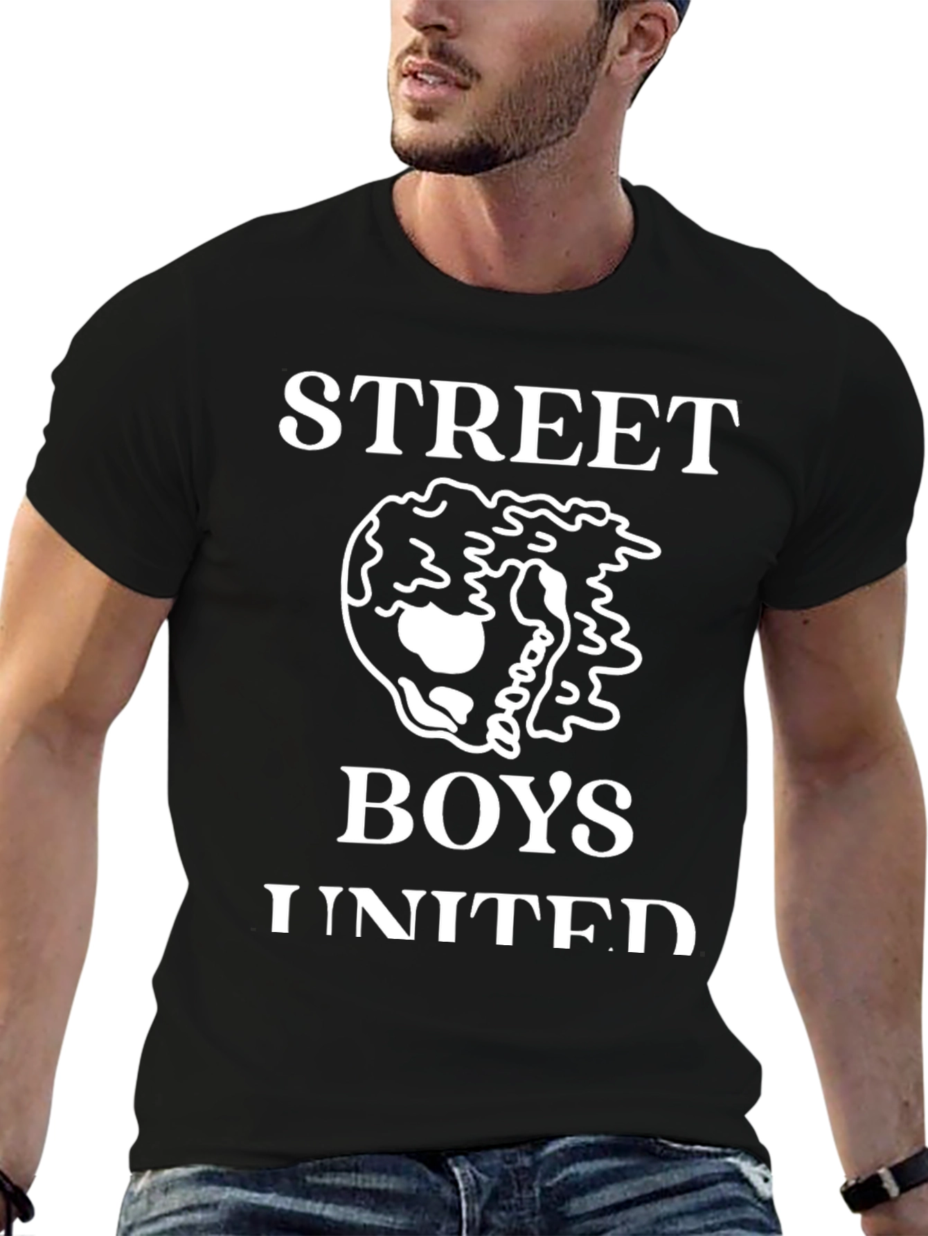 Street Boys United Black Graphic T-Shirt
