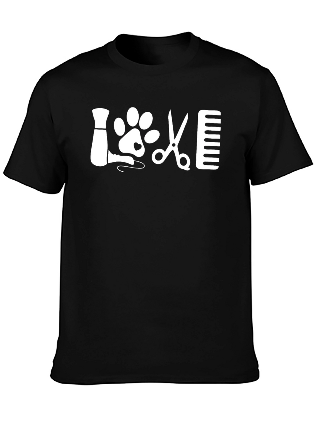 Love Dog Grooming T-Shirt Pet Stylist Tee