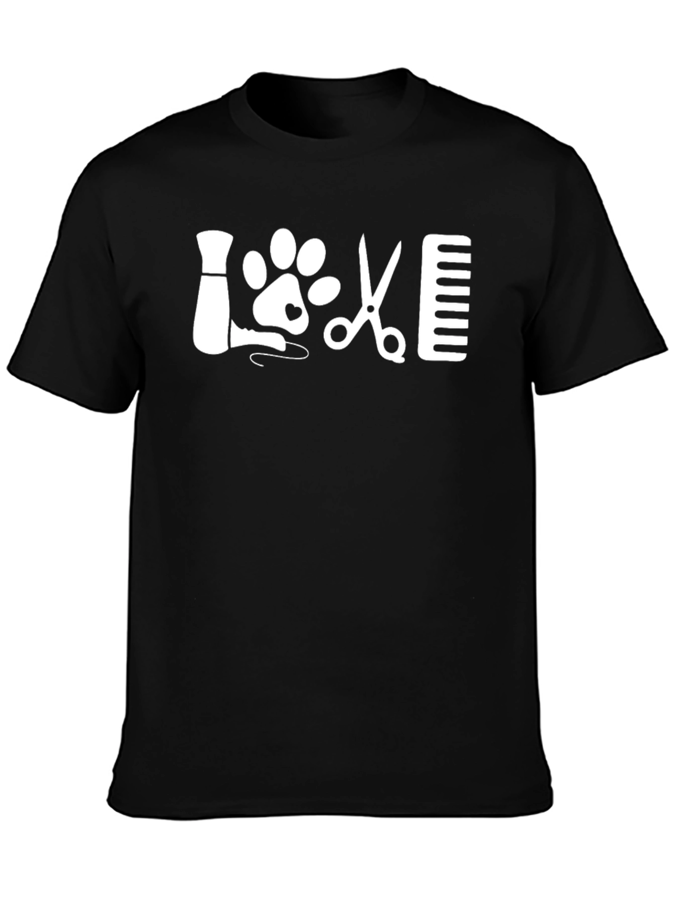 Love Dog Grooming T-Shirt Pet Stylist Tee
