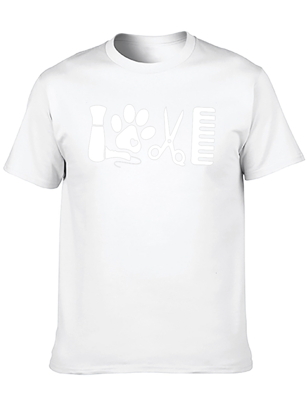 Love Dog Grooming T-Shirt Pet Stylist Tee