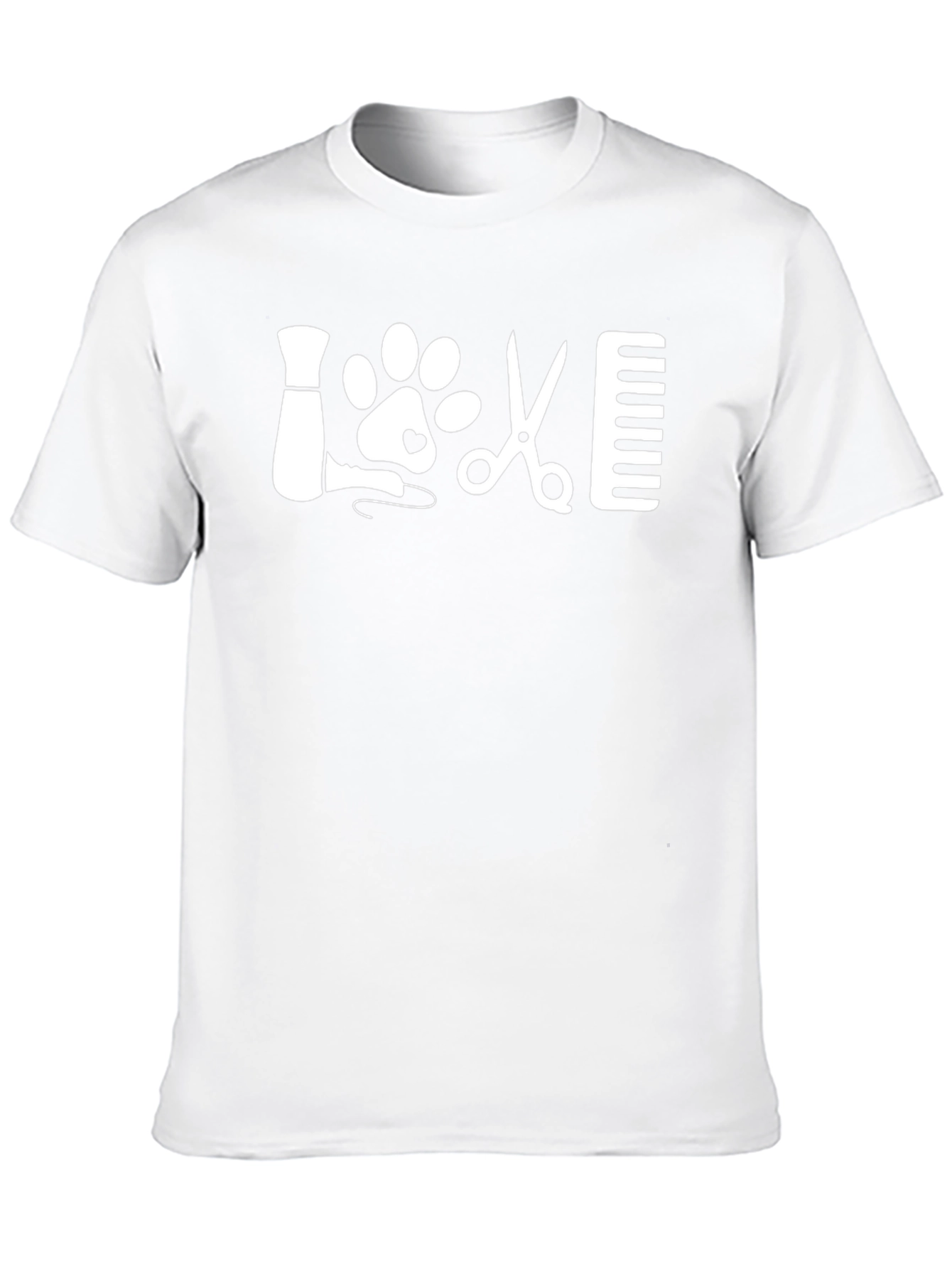 Love Dog Grooming T-Shirt Pet Stylist Tee