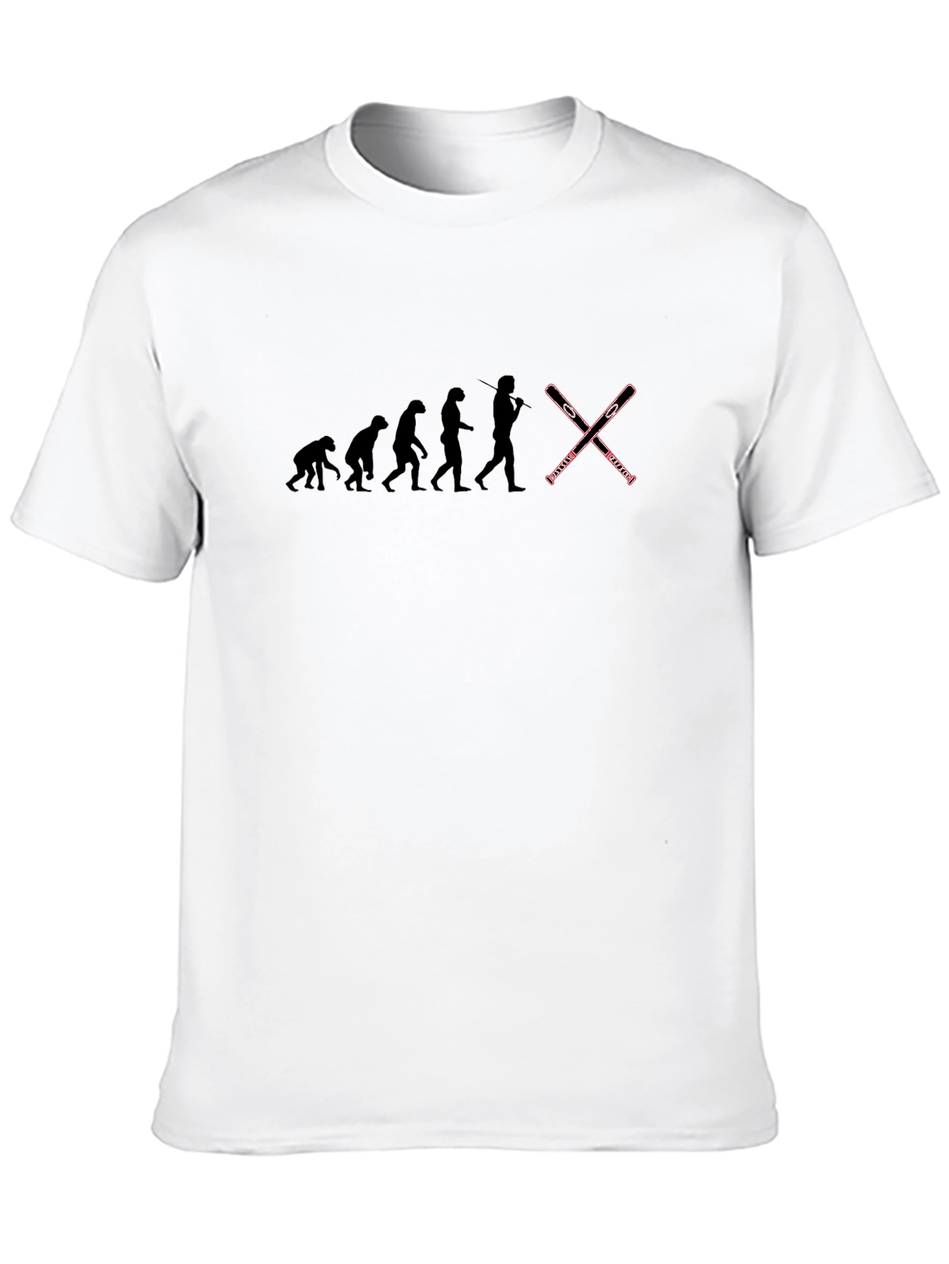 Evolution of Skiing Graphic Tee