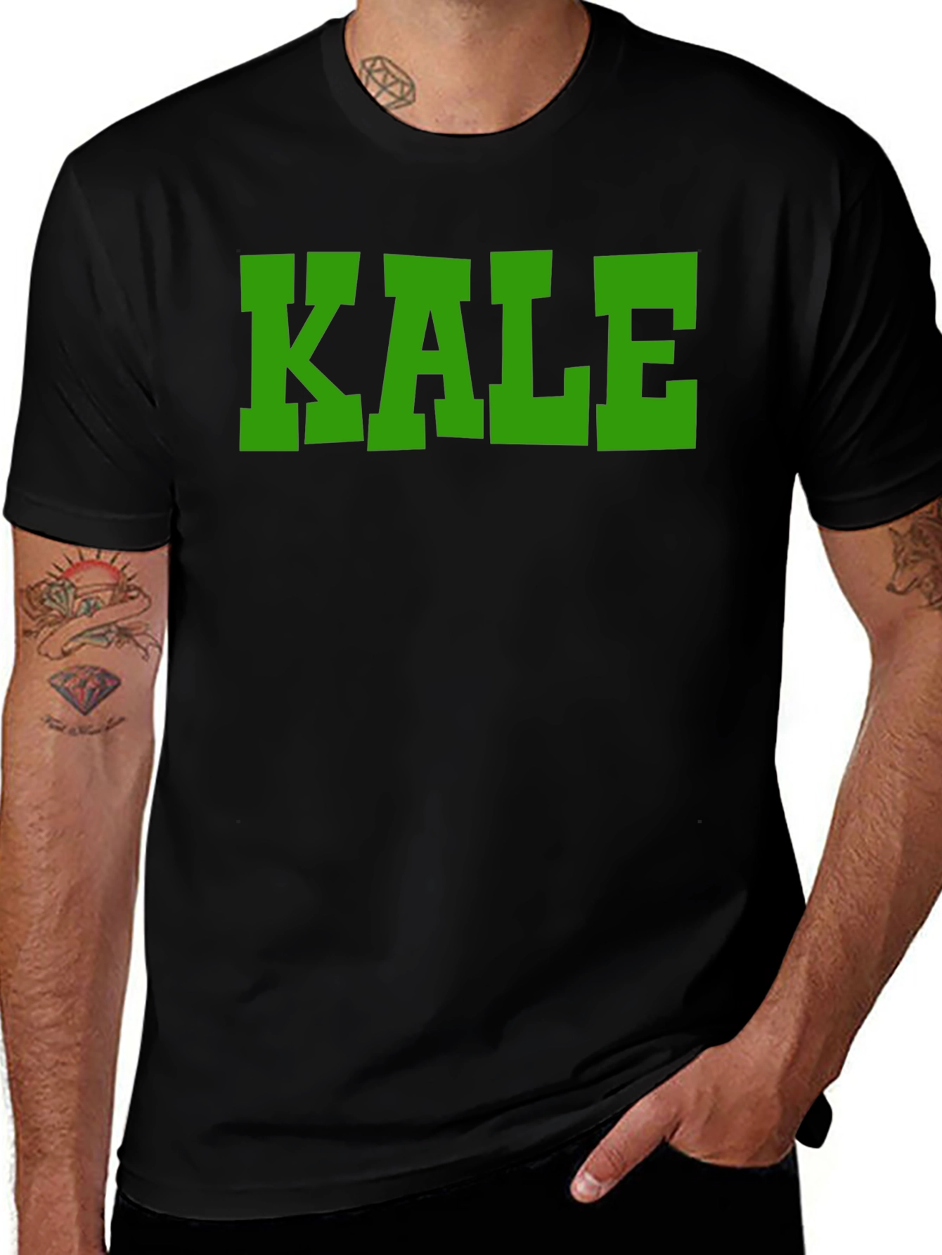 Kale Graphic Tee - Mens Black T-Shirt