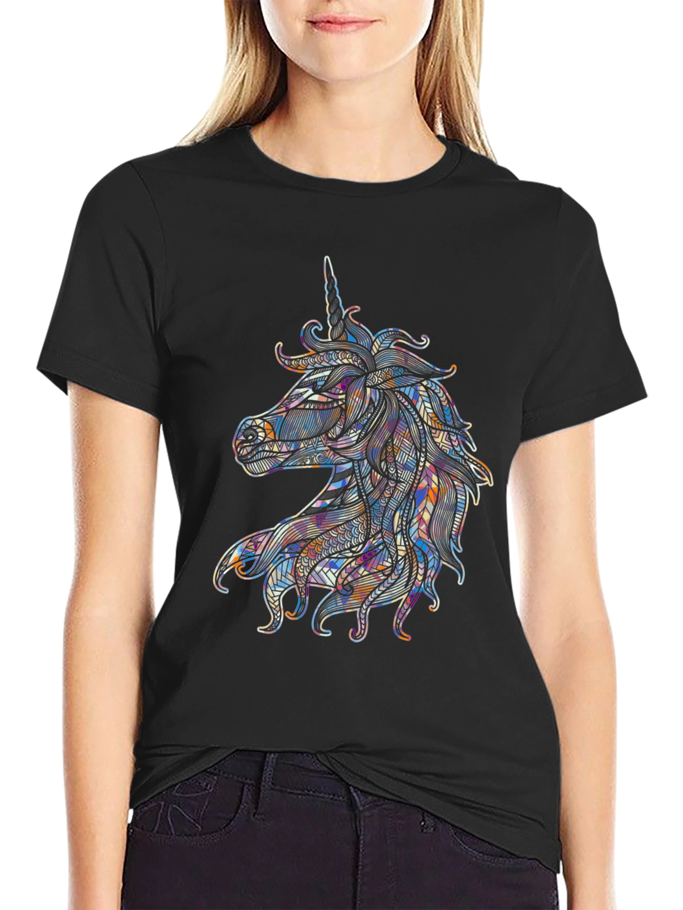 Unicorn Graphic Tee - Unique Artistic Design