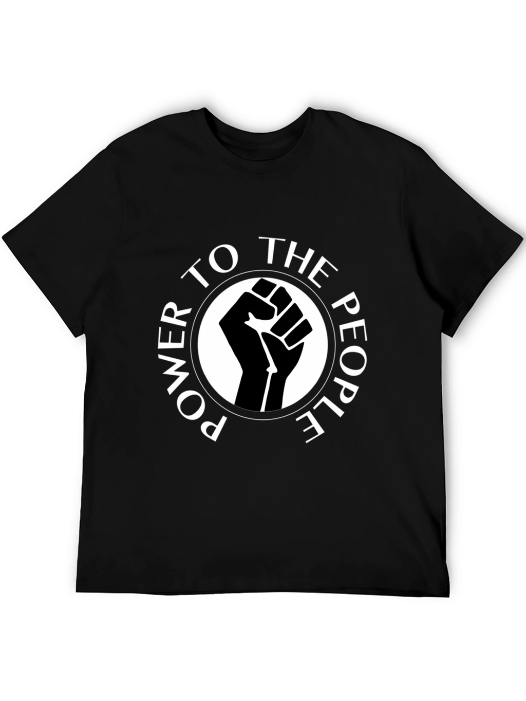 Power to the People Graphic Tee - Black