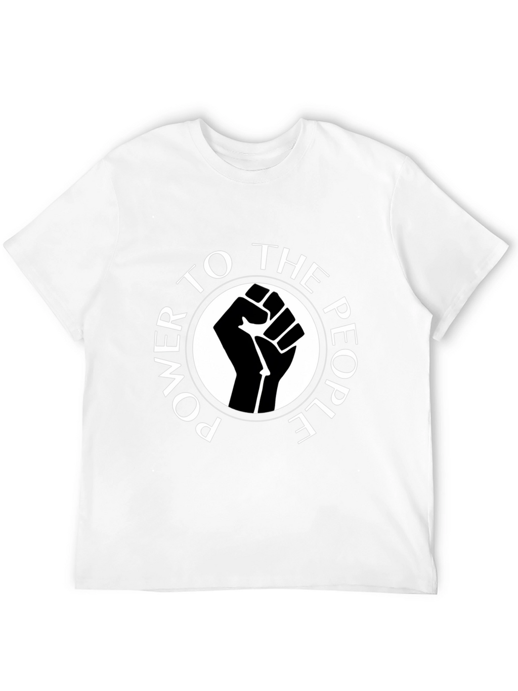Power to the People Graphic Tee - Black