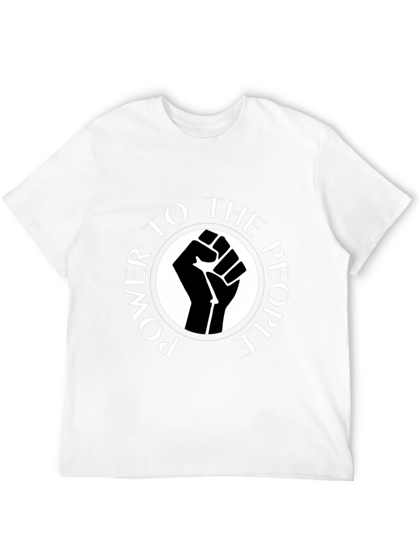 Power to the People Graphic Tee - Black