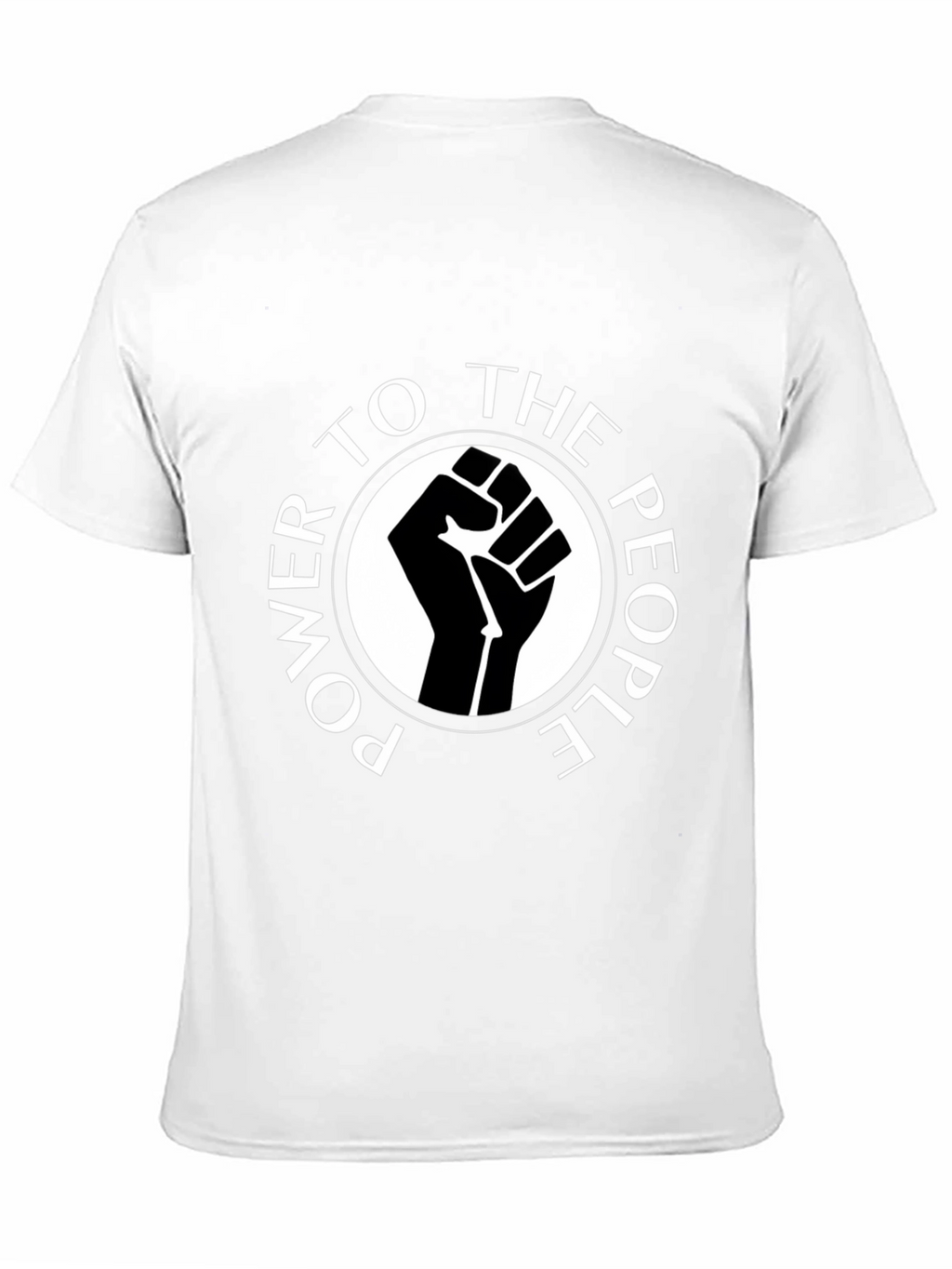 Power to the People Graphic Tee - Black