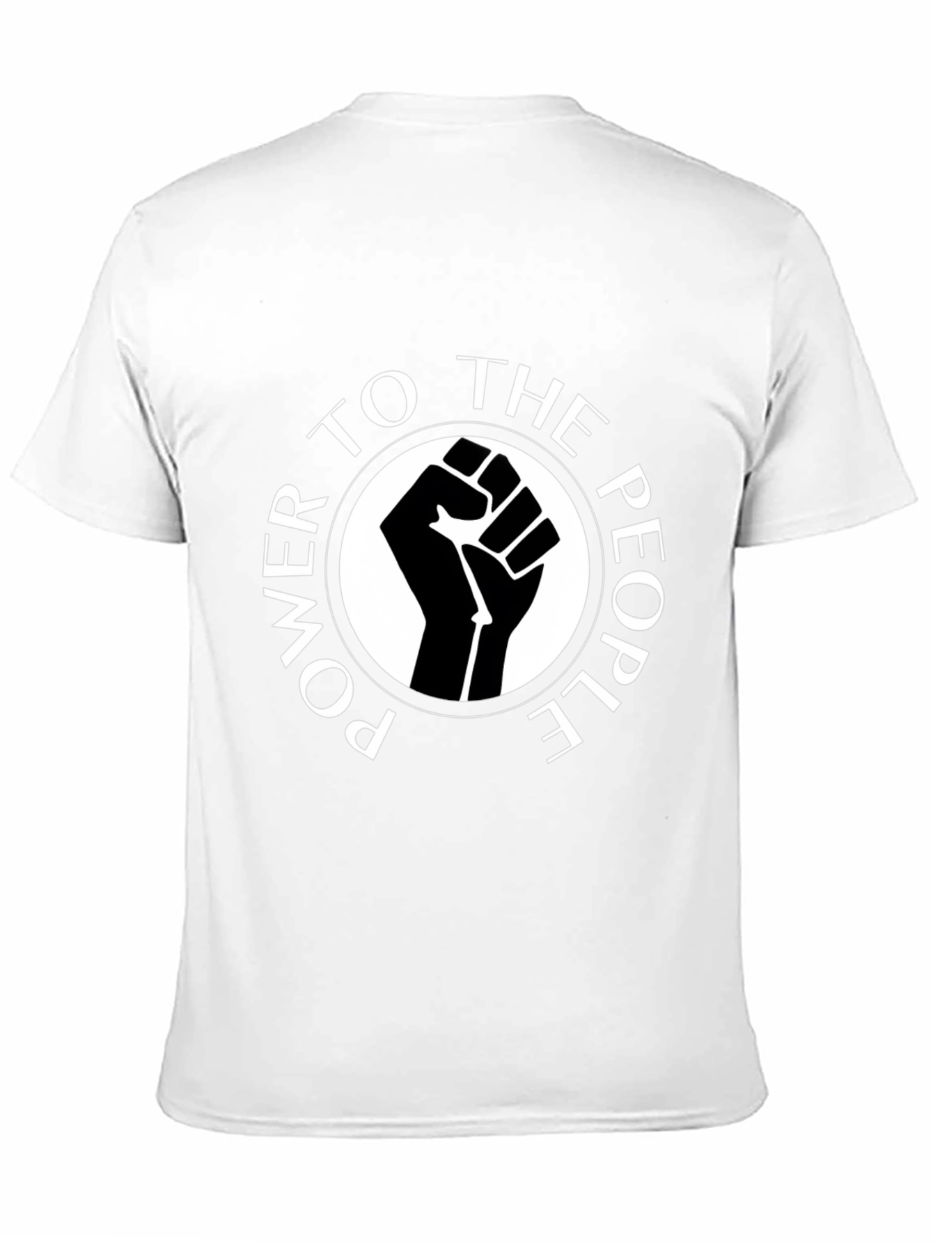 Power to the People Graphic Tee - Black