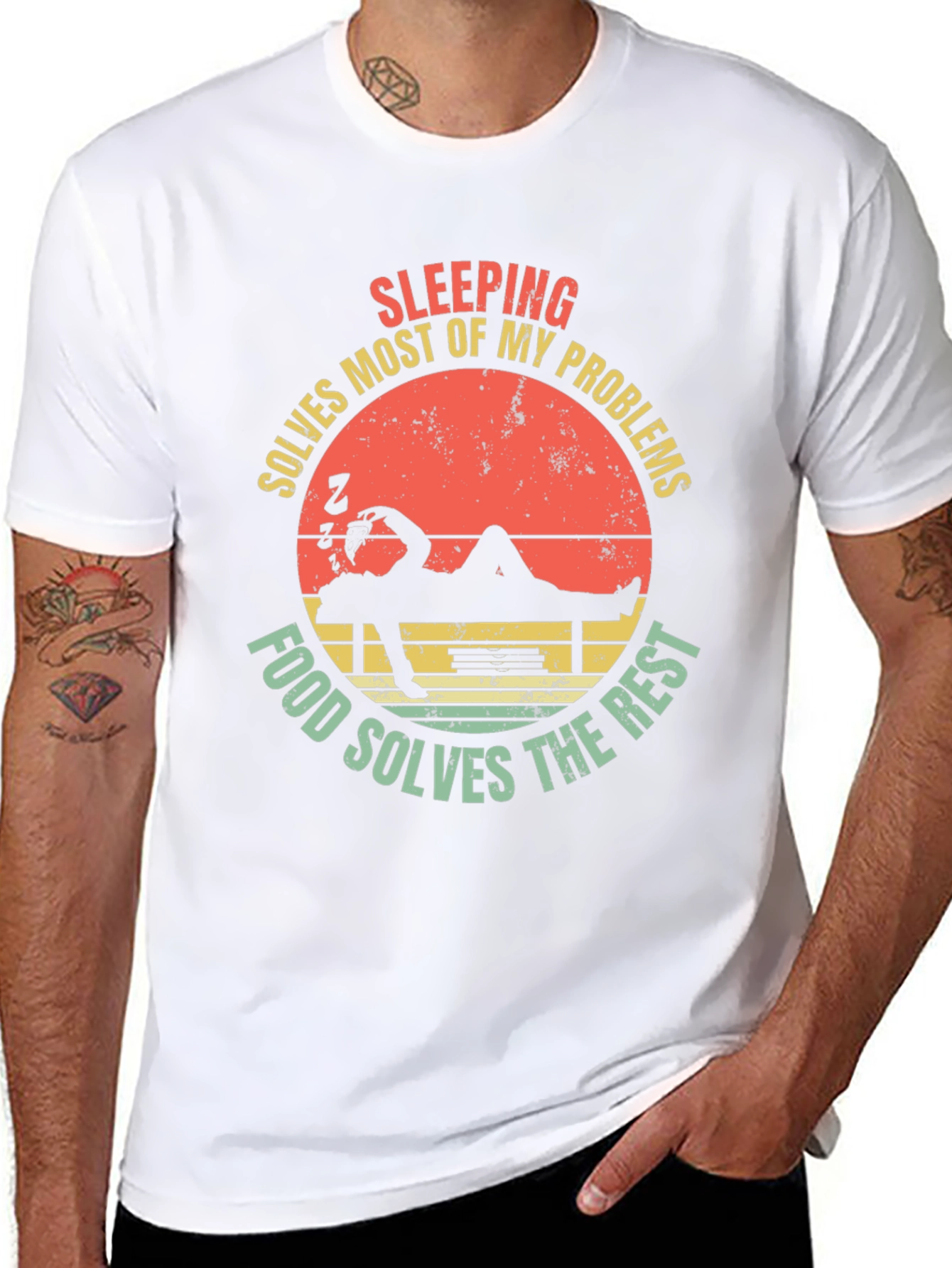 Funny Sleeping Solves Most of My Problems T-Shirt