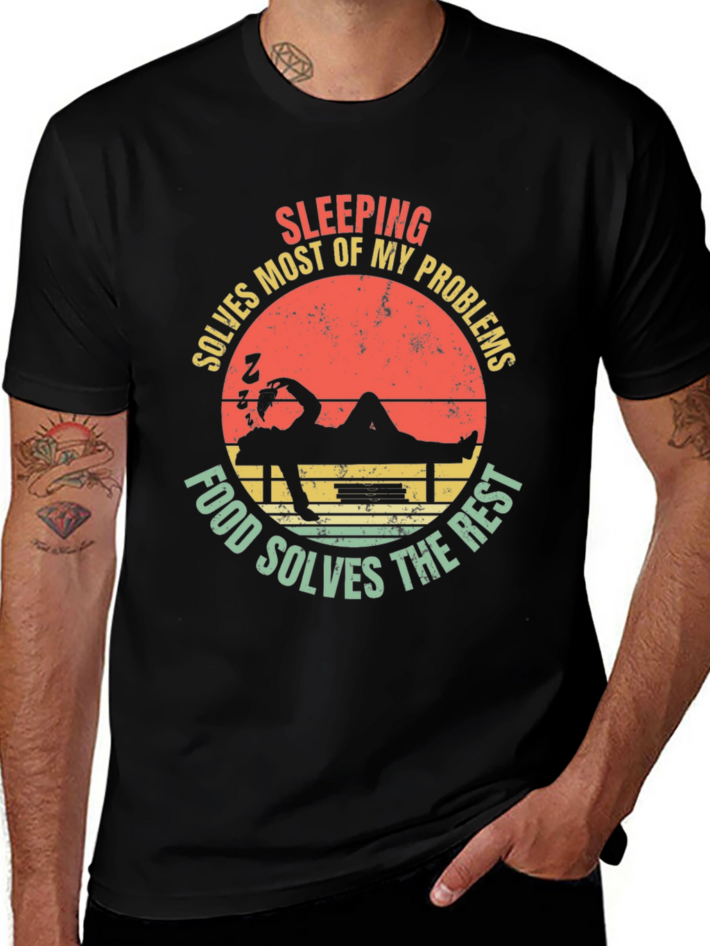 Funny Sleeping Solves Most of My Problems T-Shirt