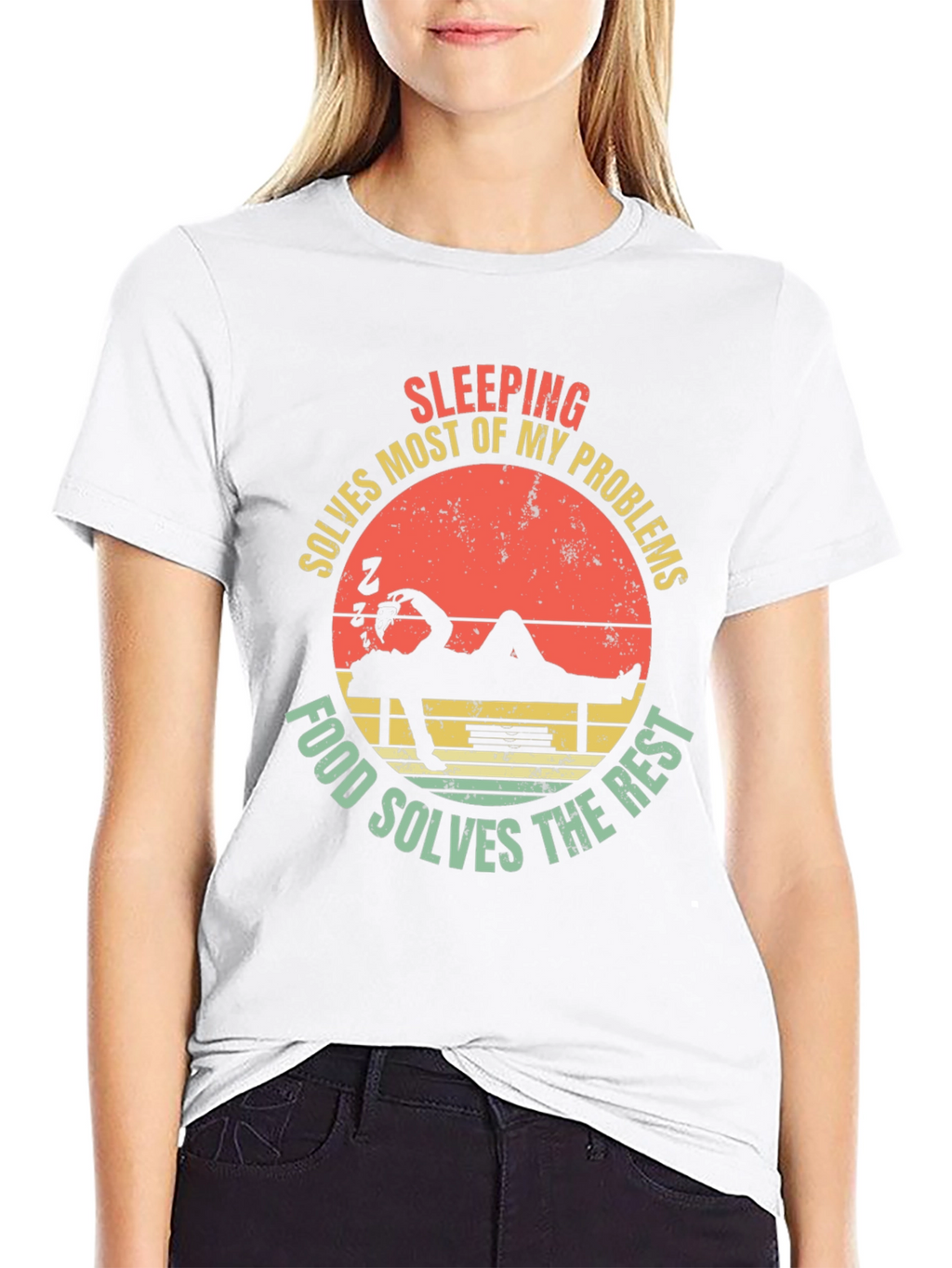 Funny Sleeping Solves Most of My Problems T-Shirt