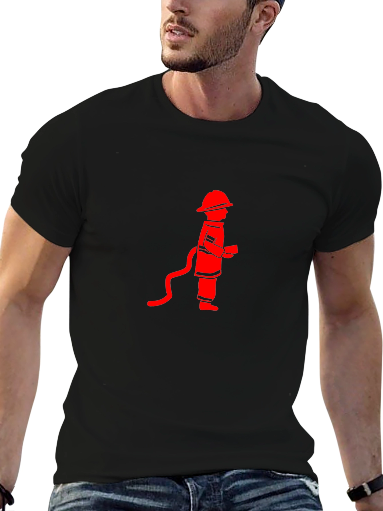Firefighter Graphic Tee - Black