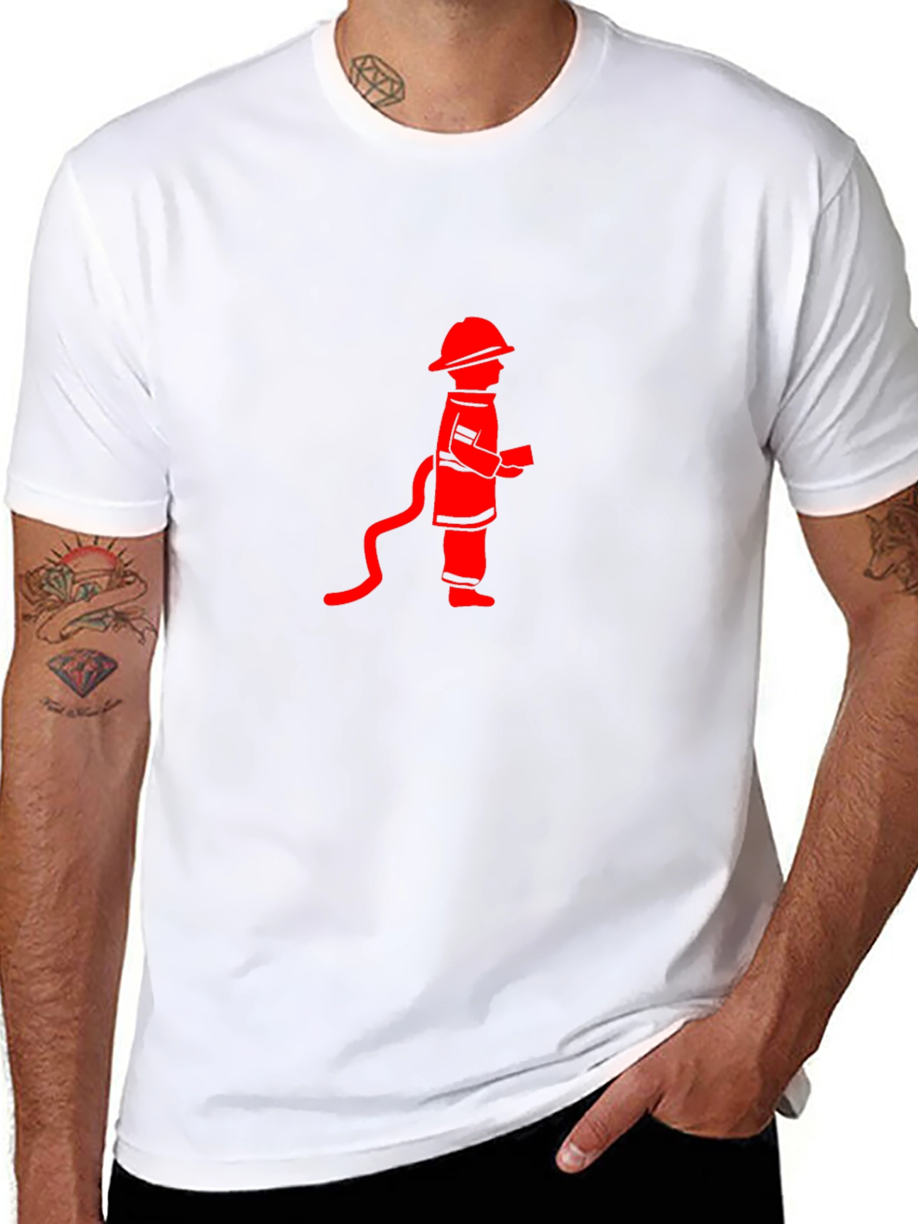 Firefighter Graphic Tee - Black