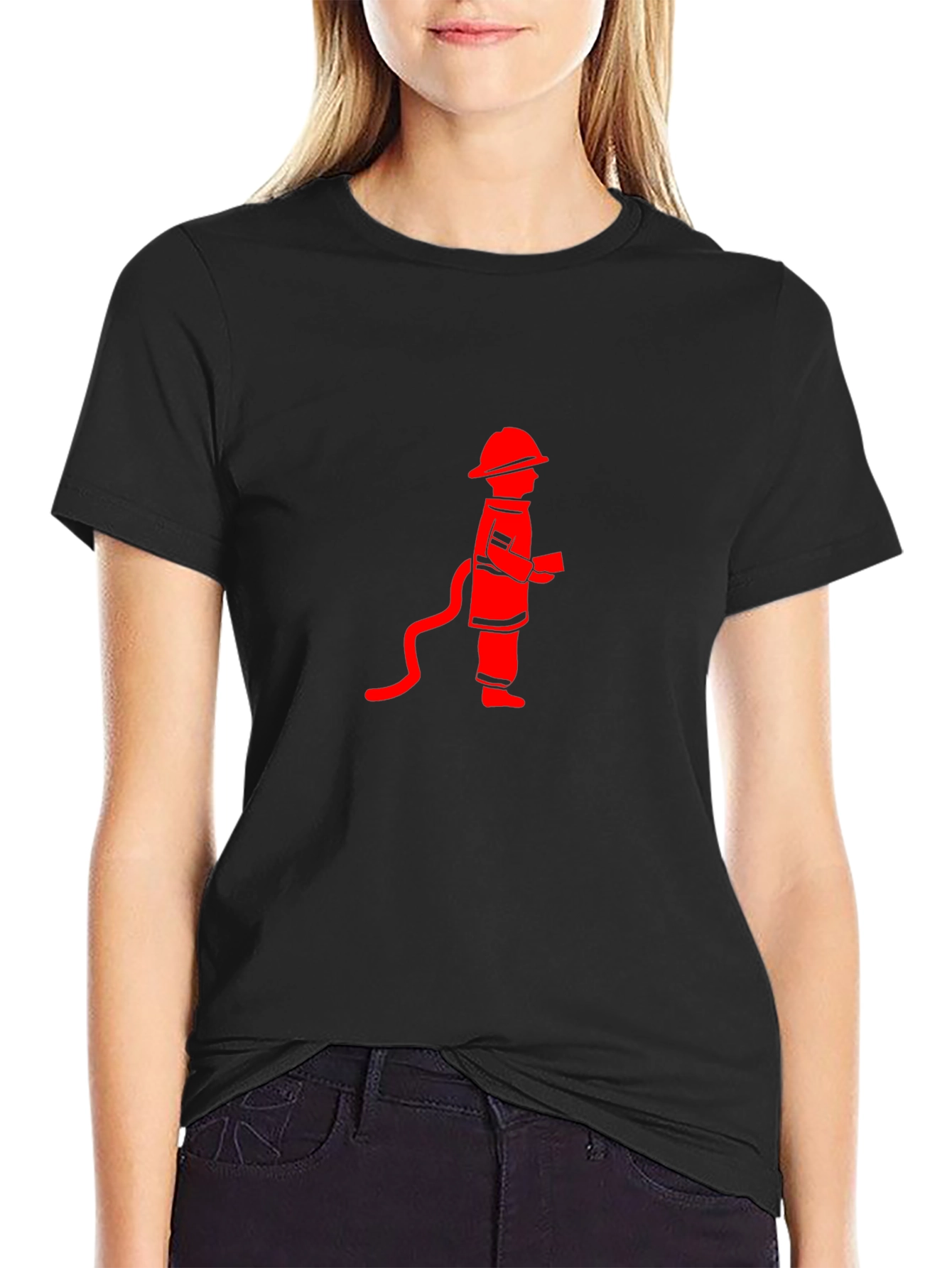 Firefighter Graphic Tee - Black