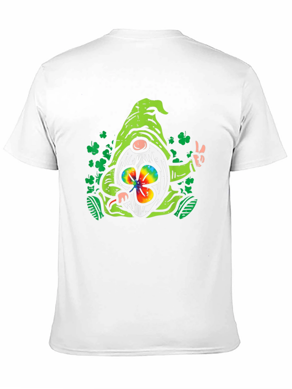 St. Patricks Day Gnome Black T-Shirt