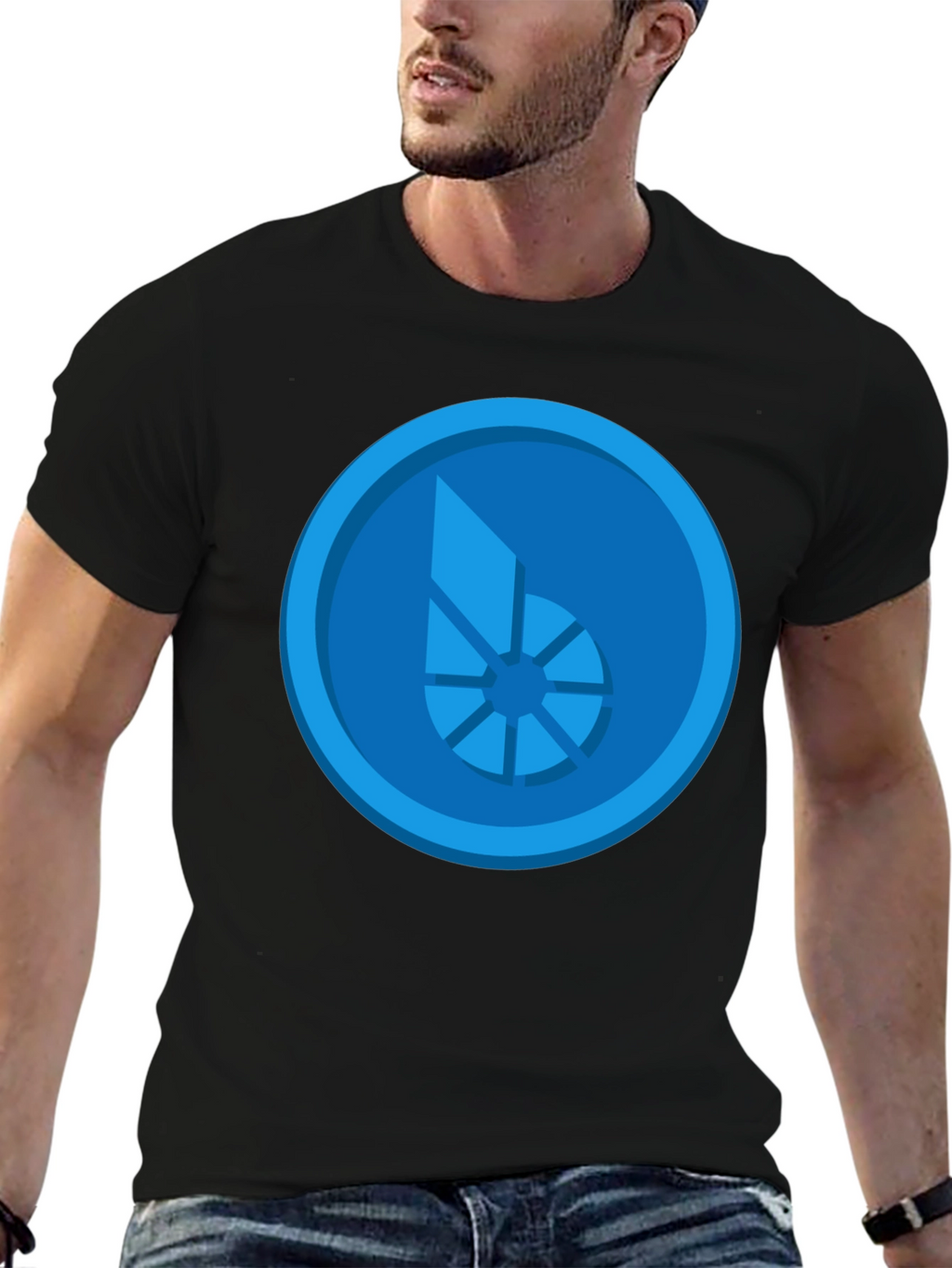 Blue Bit T-Shirt - Stylish Graphic Tee