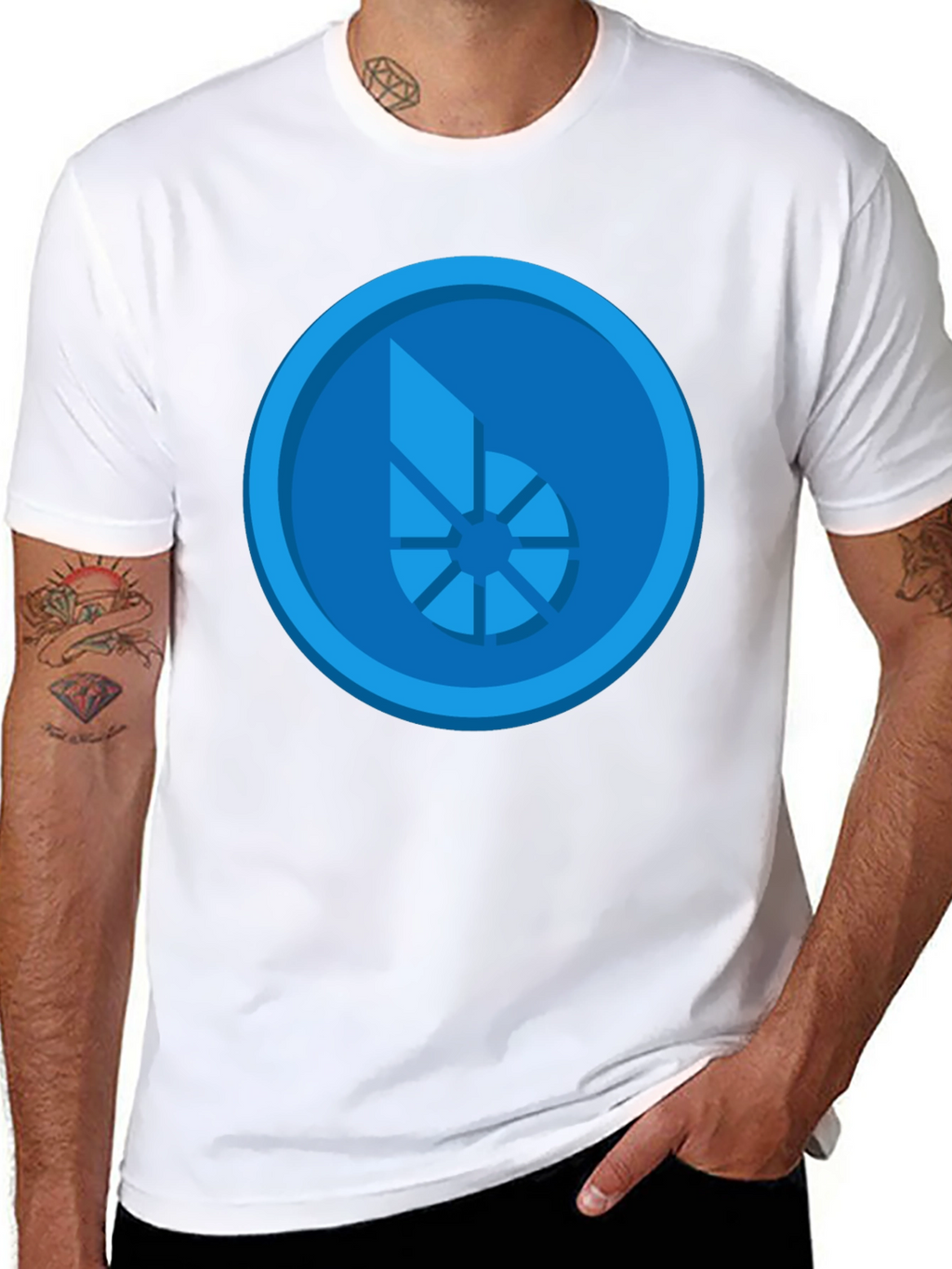 Blue Bit T-Shirt - Stylish Graphic Tee