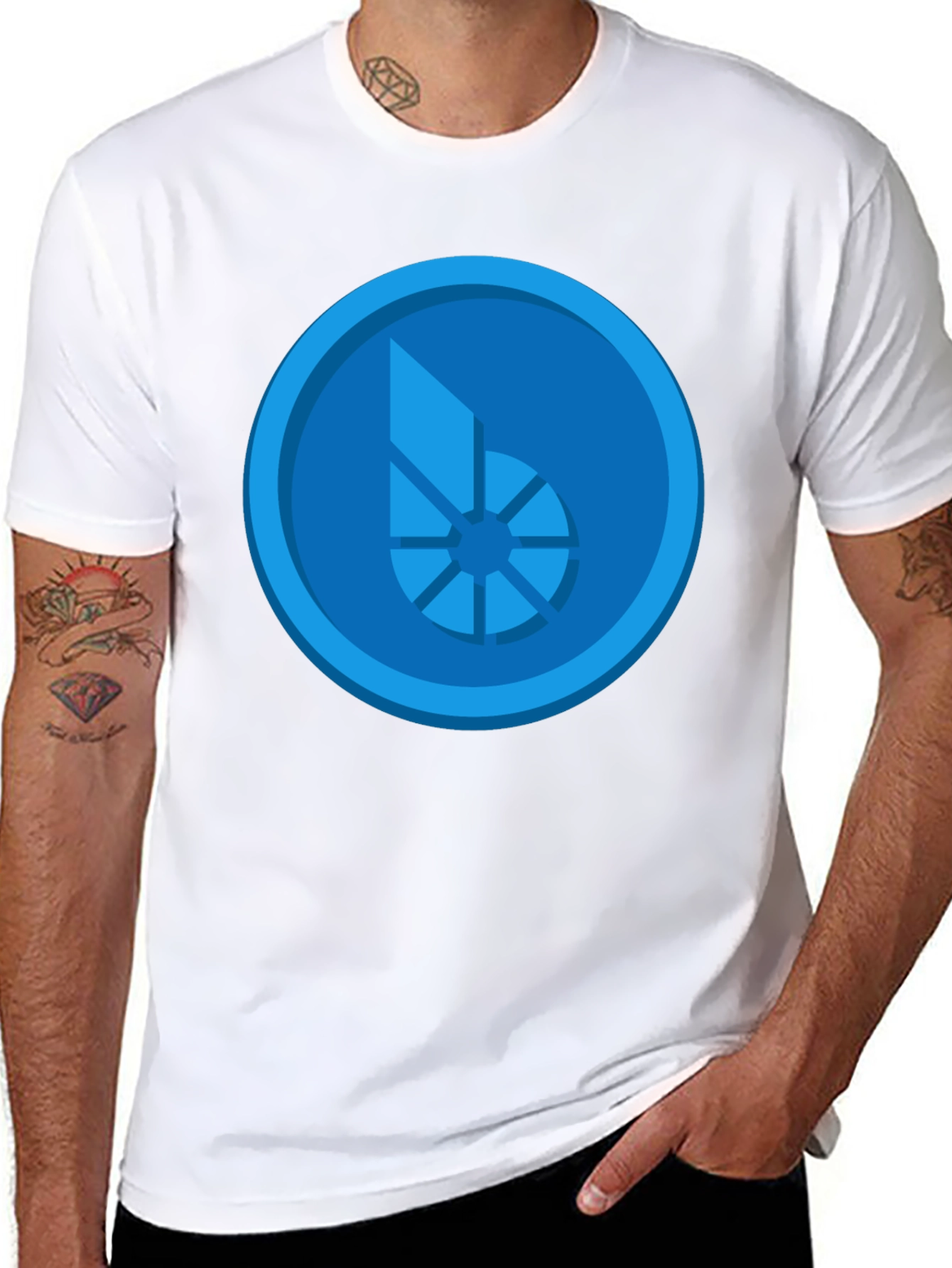 Blue Bit T-Shirt - Stylish Graphic Tee