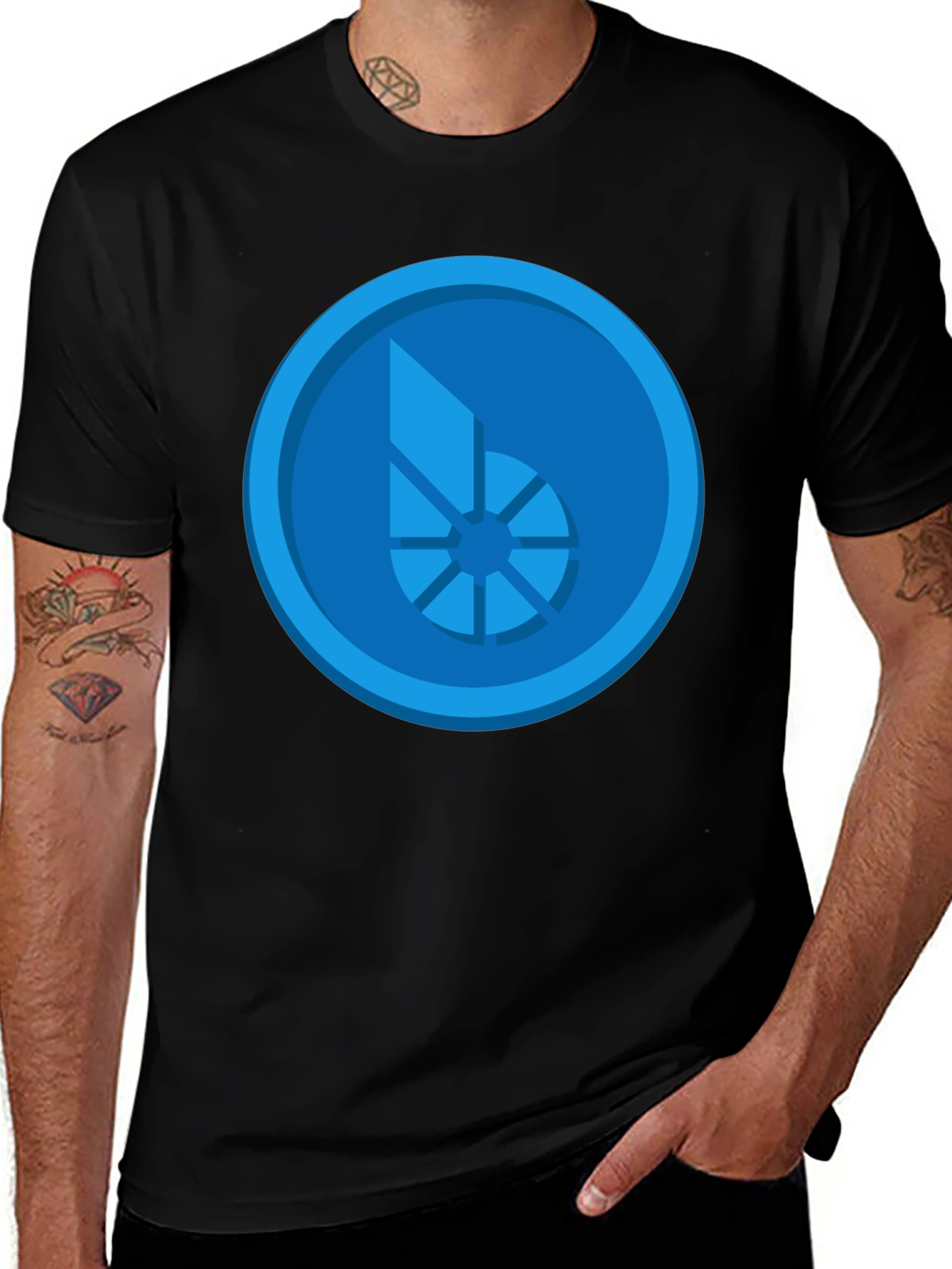 Blue Bit T-Shirt - Stylish Graphic Tee