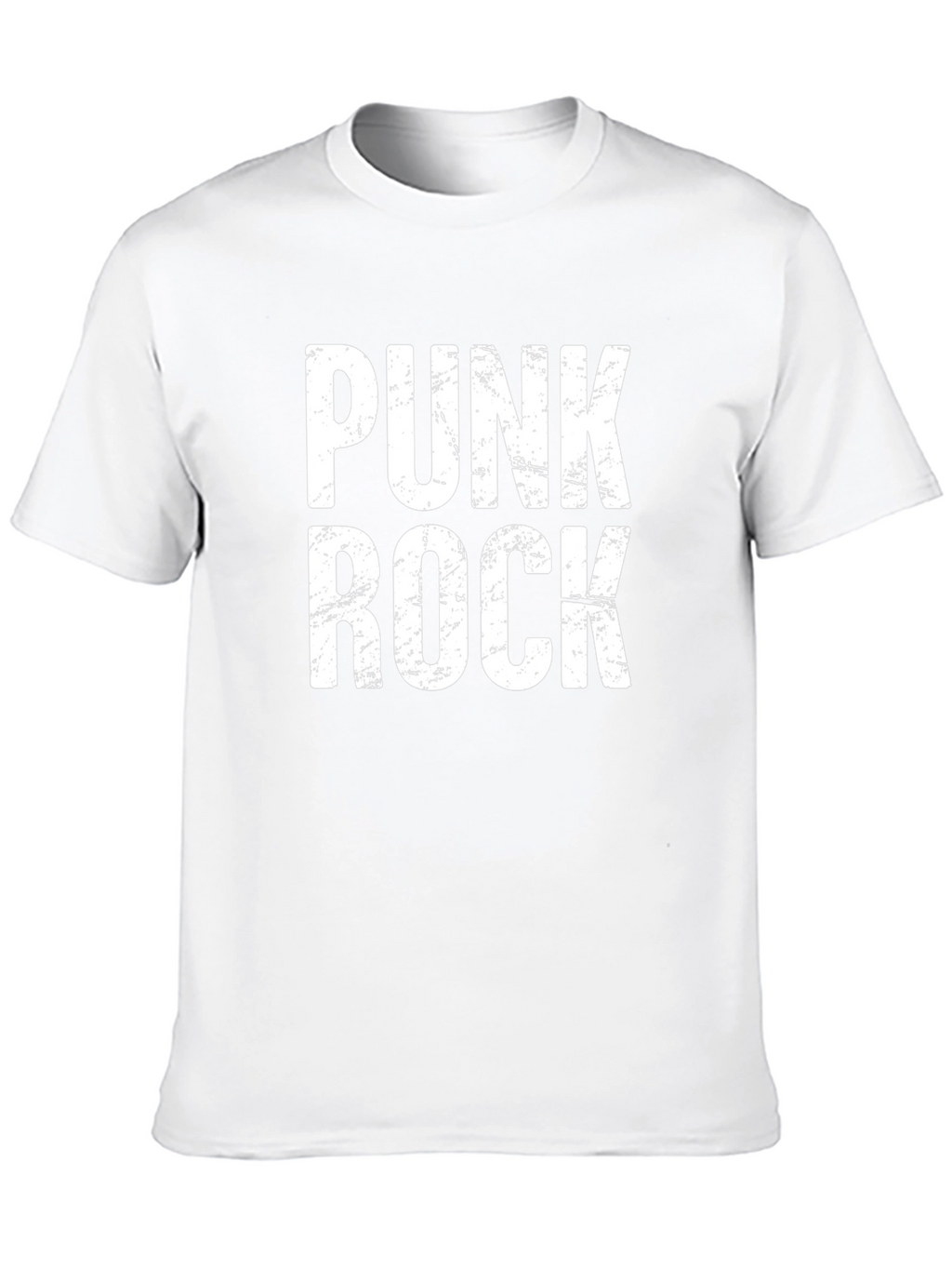 Punk Rock Graphic Tee - Black Cotton T-Shirt