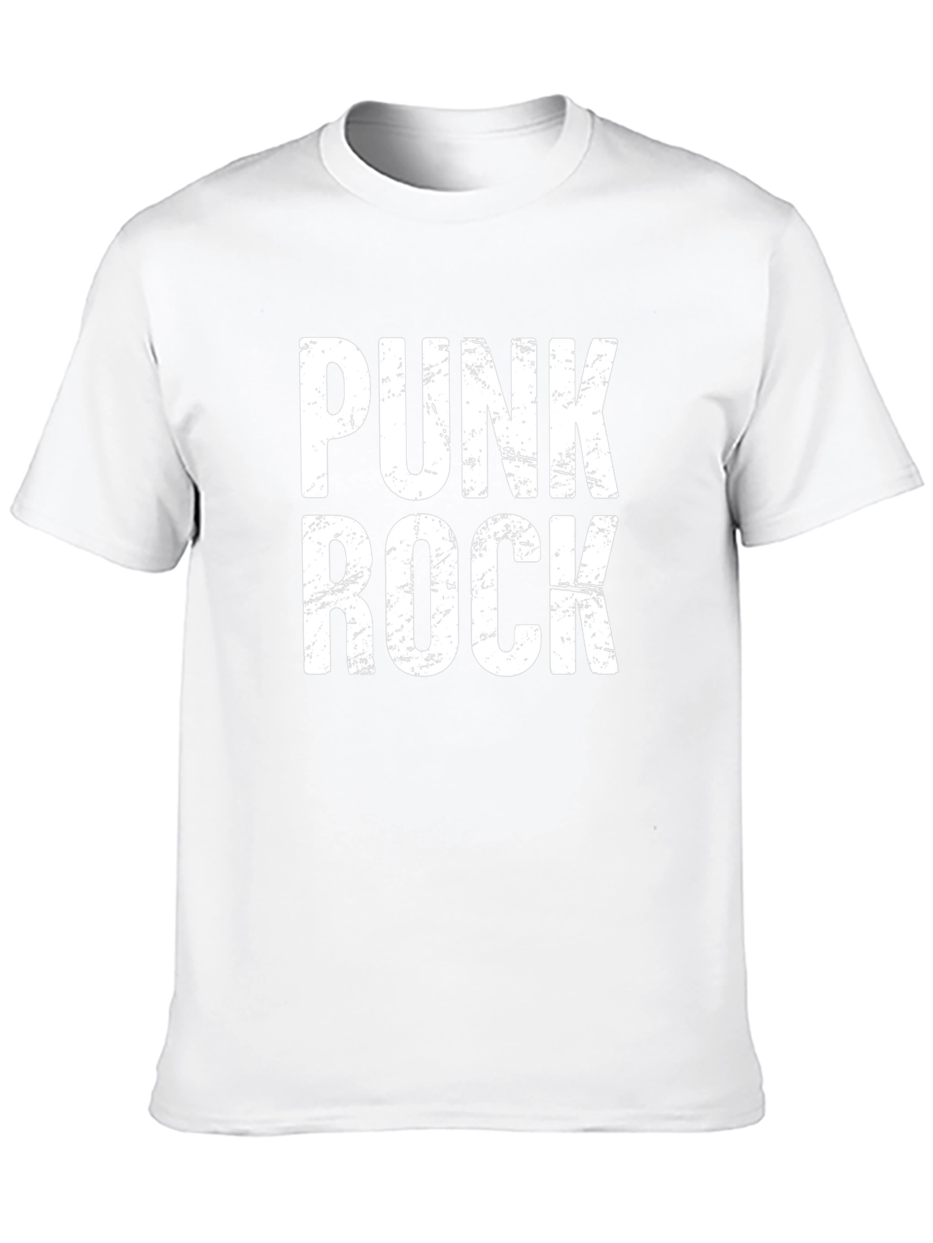 Punk Rock Graphic Tee - Black Cotton T-Shirt