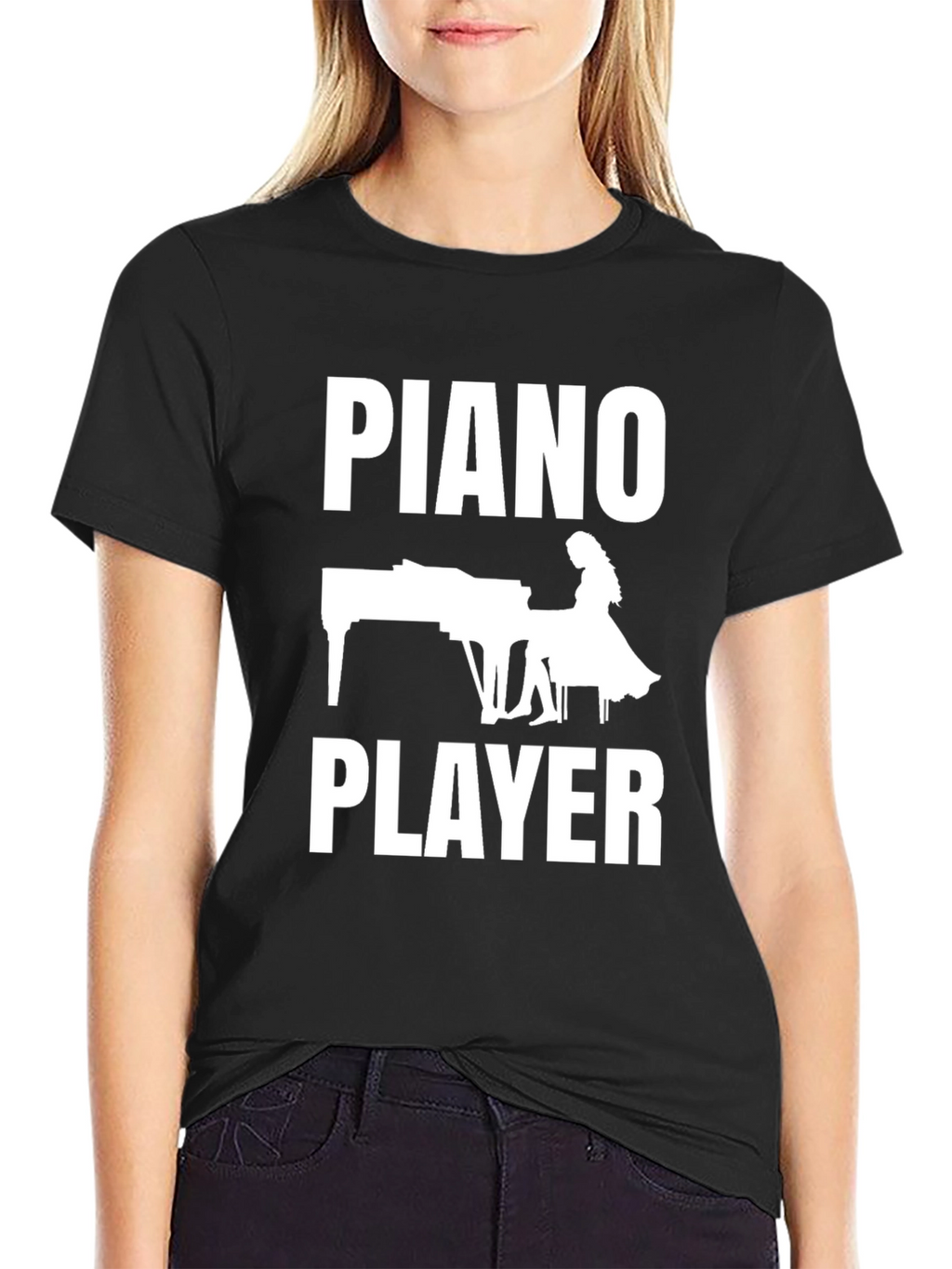Piano Player Graphic T-Shirt - Music Lover Tee
