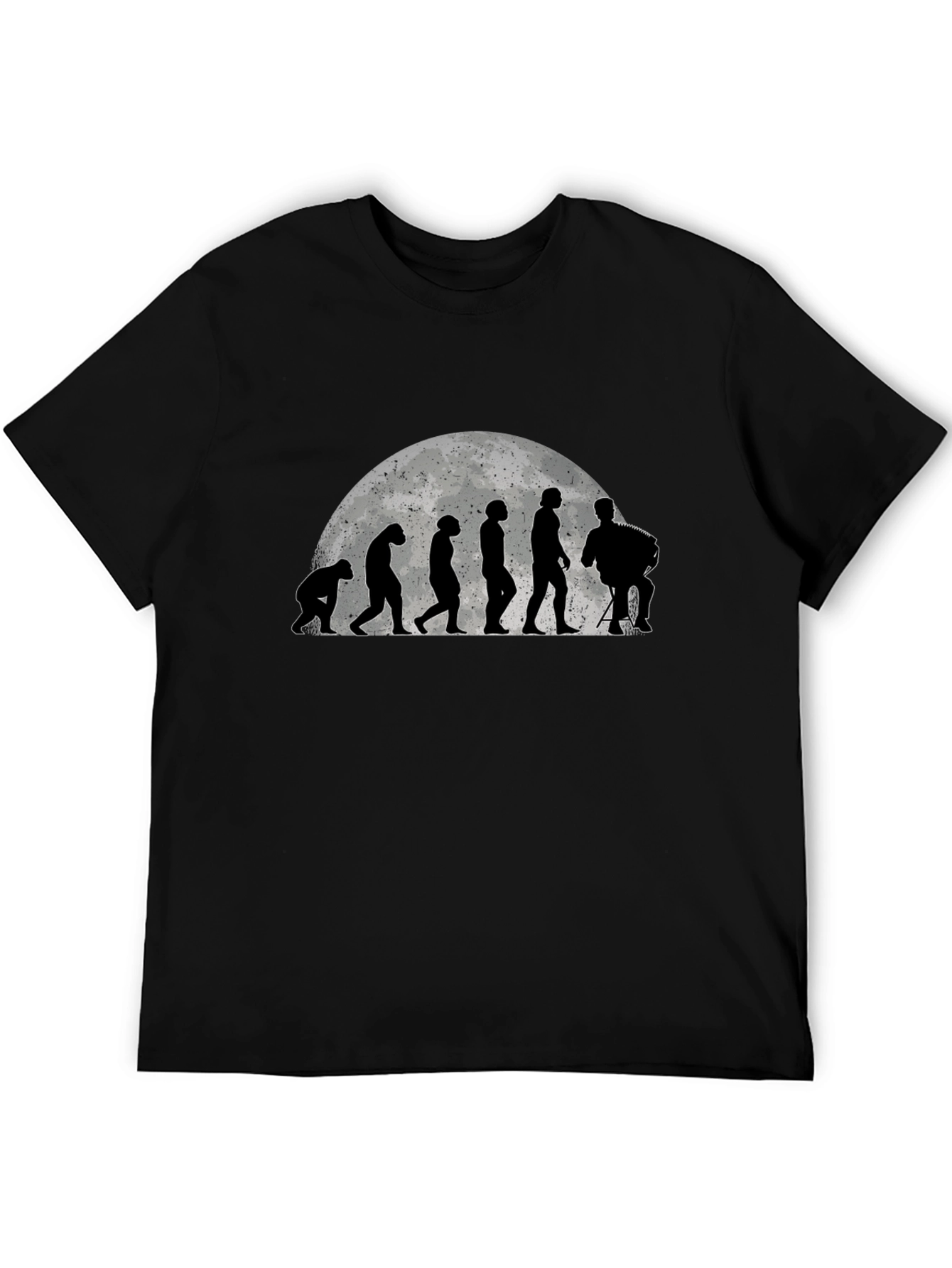 Evolution Accordion Player Black T-Shirt