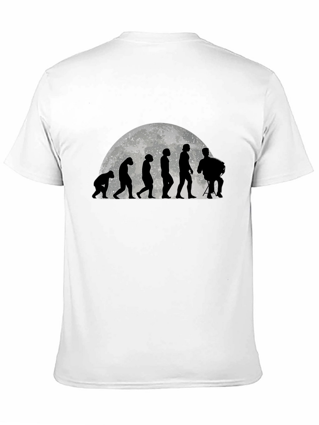 Evolution Accordion Player Black T-Shirt