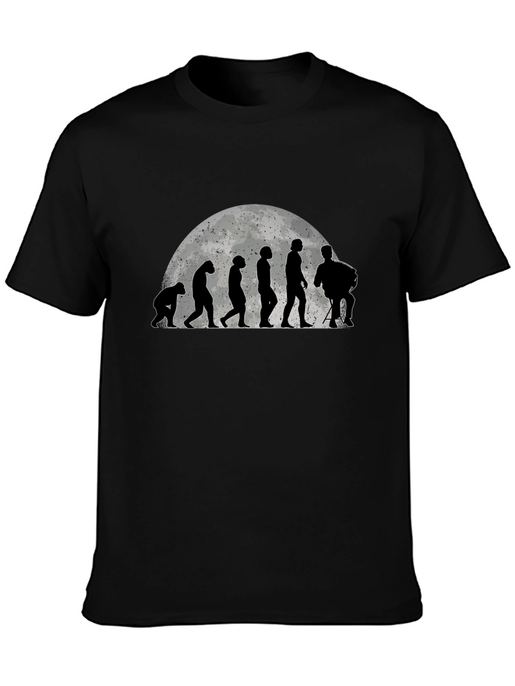 Evolution Accordion Player Black T-Shirt