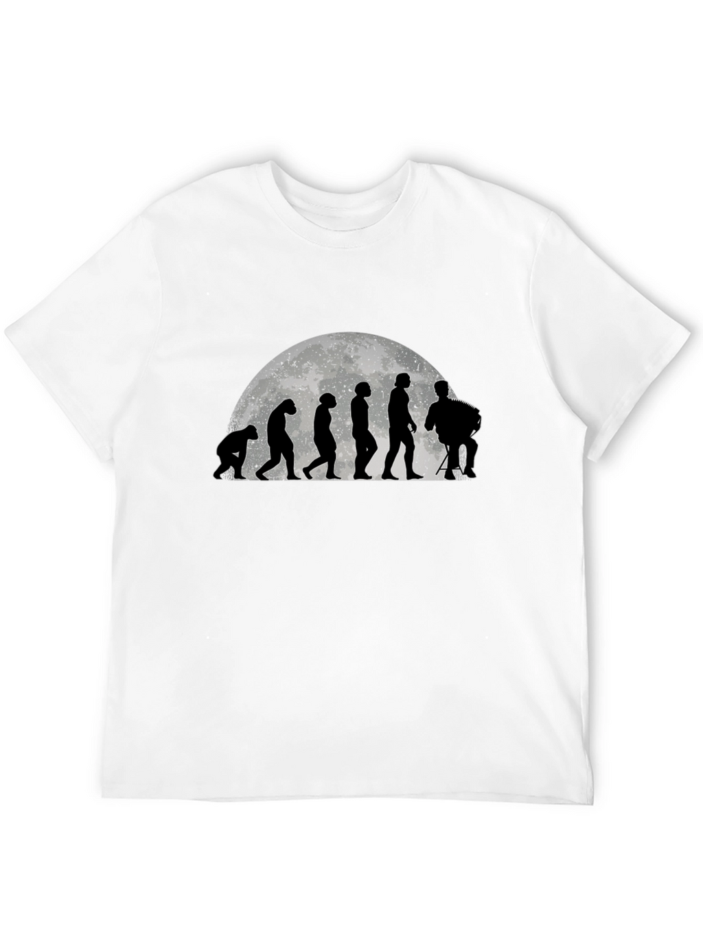 Evolution Accordion Player Black T-Shirt