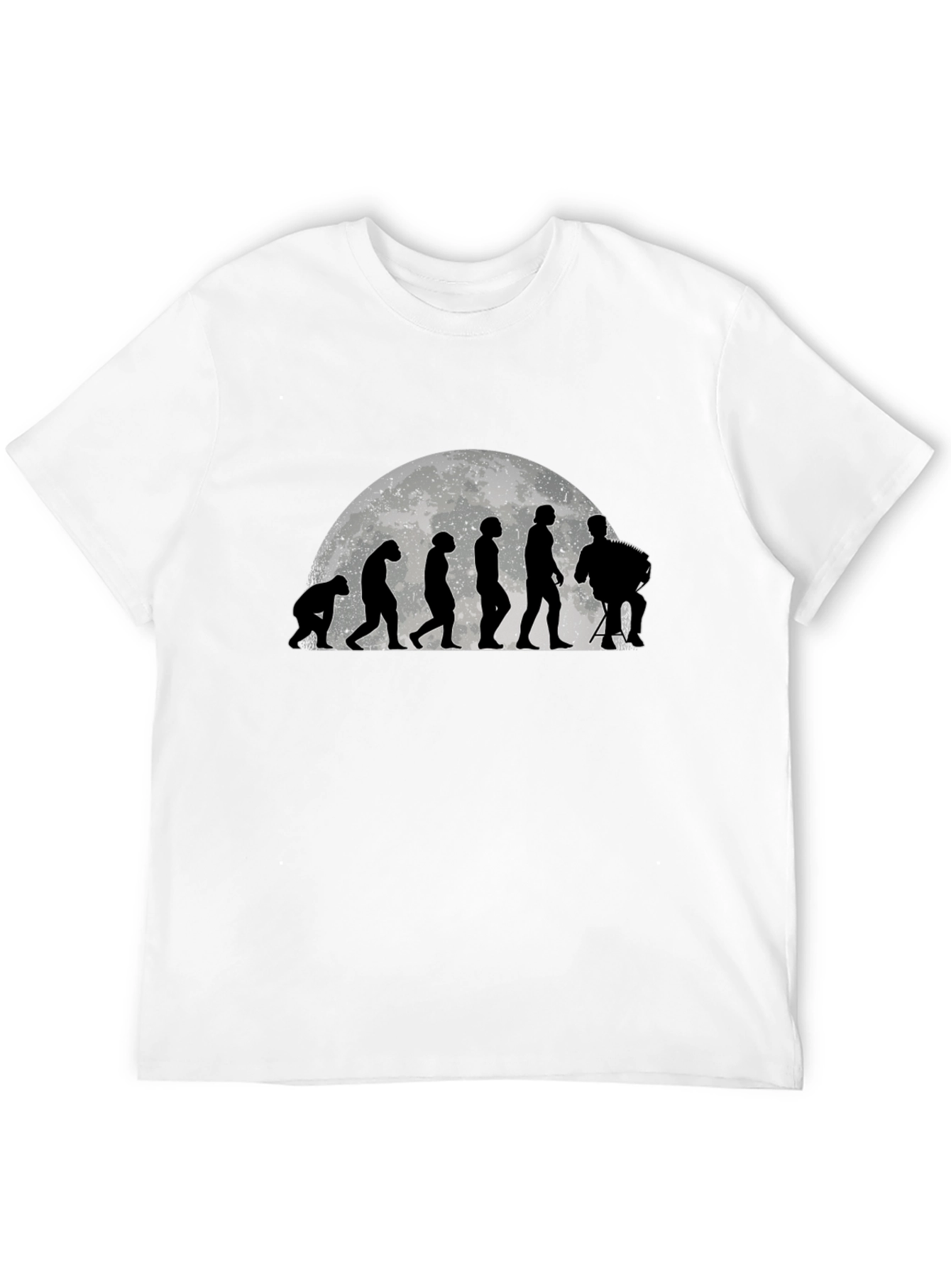 Evolution Accordion Player Black T-Shirt